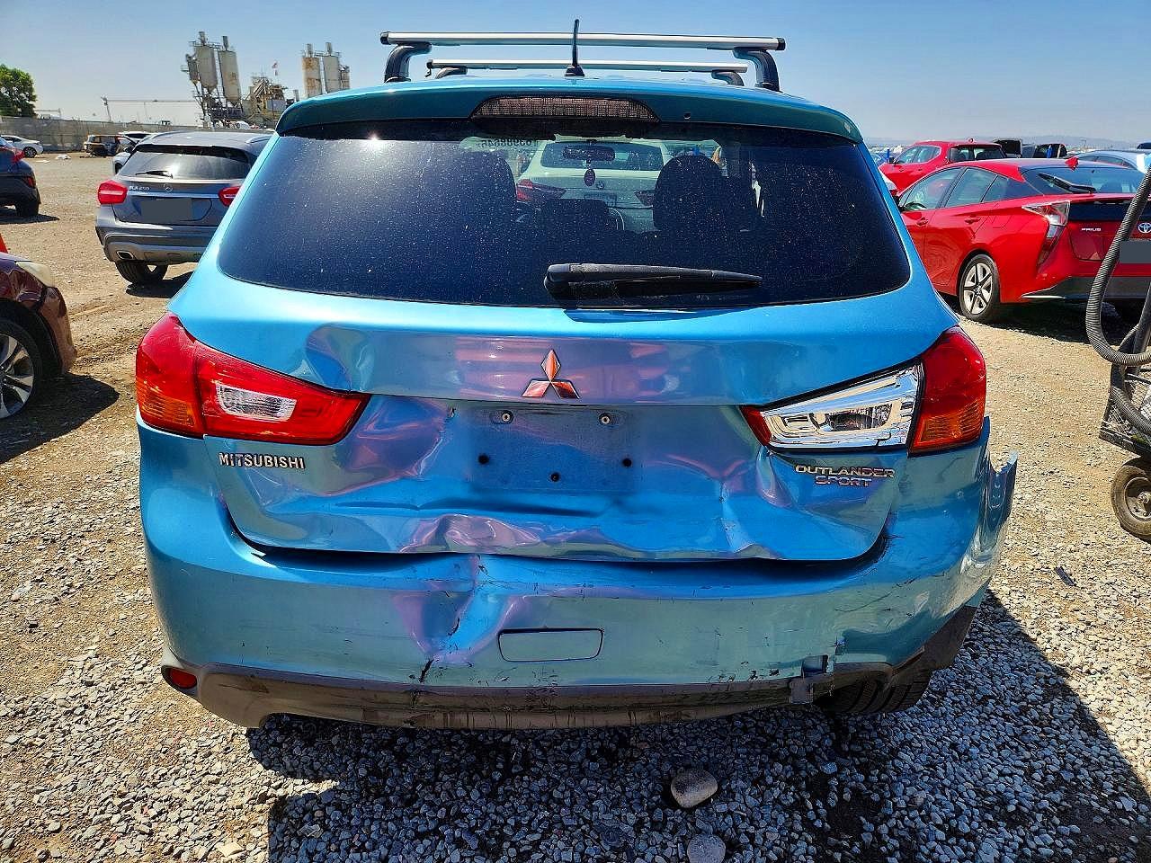 2013 Mitsubishi Outlander Sport Es Blue vin: 4A4AP3AUXDE003749