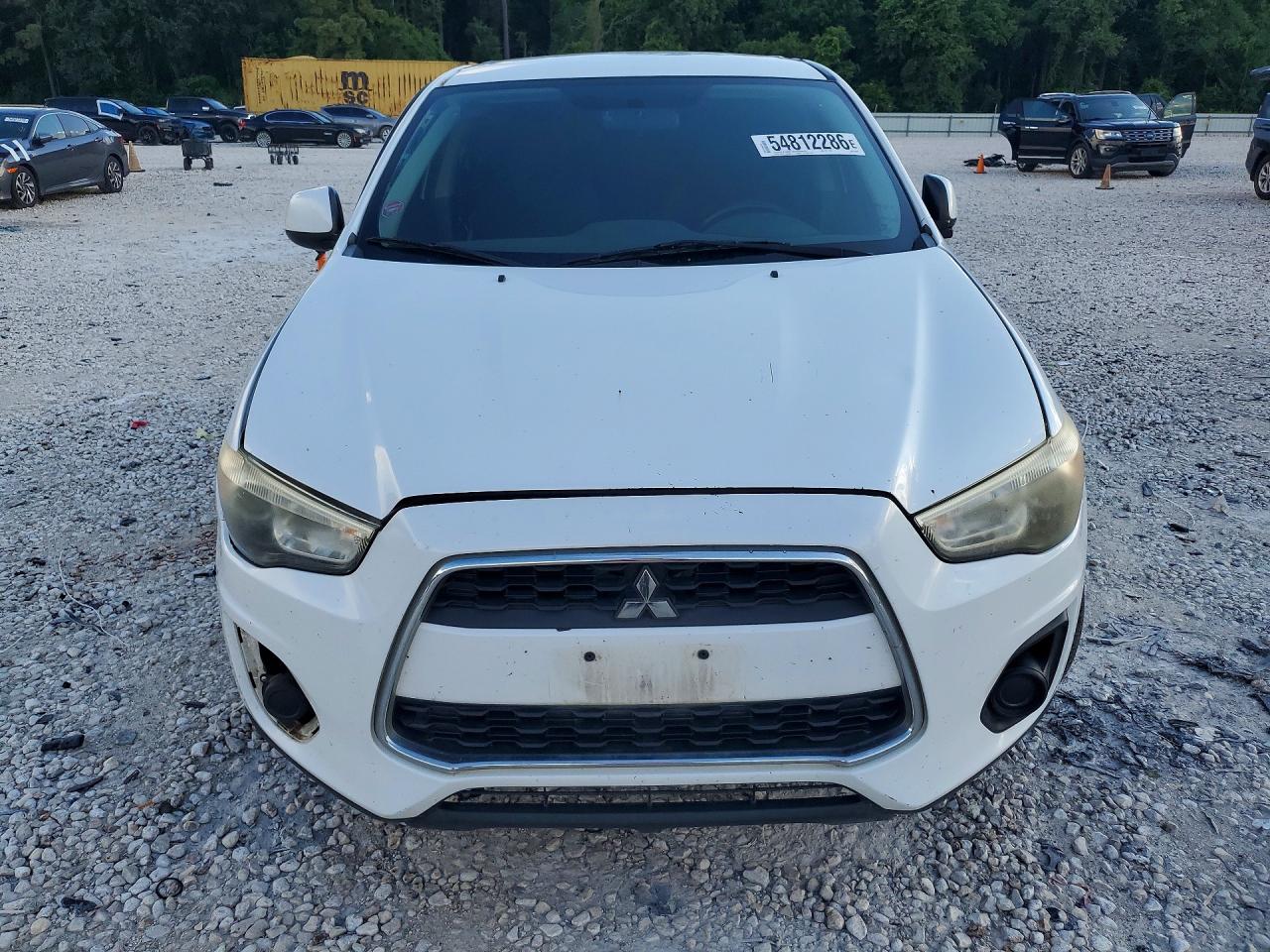 2013 Mitsubishi Outlander Sport Es White vin: 4A4AP3AUXDE013830