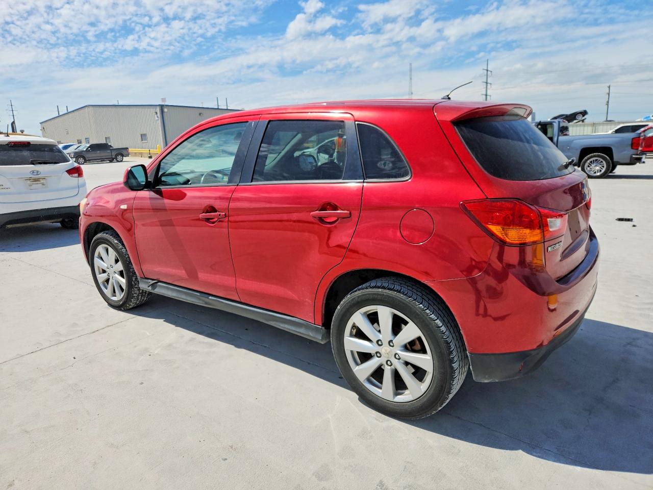 2014 Mitsubishi Outlander Sport Es Red vin: 4A4AP3AUXEE008029