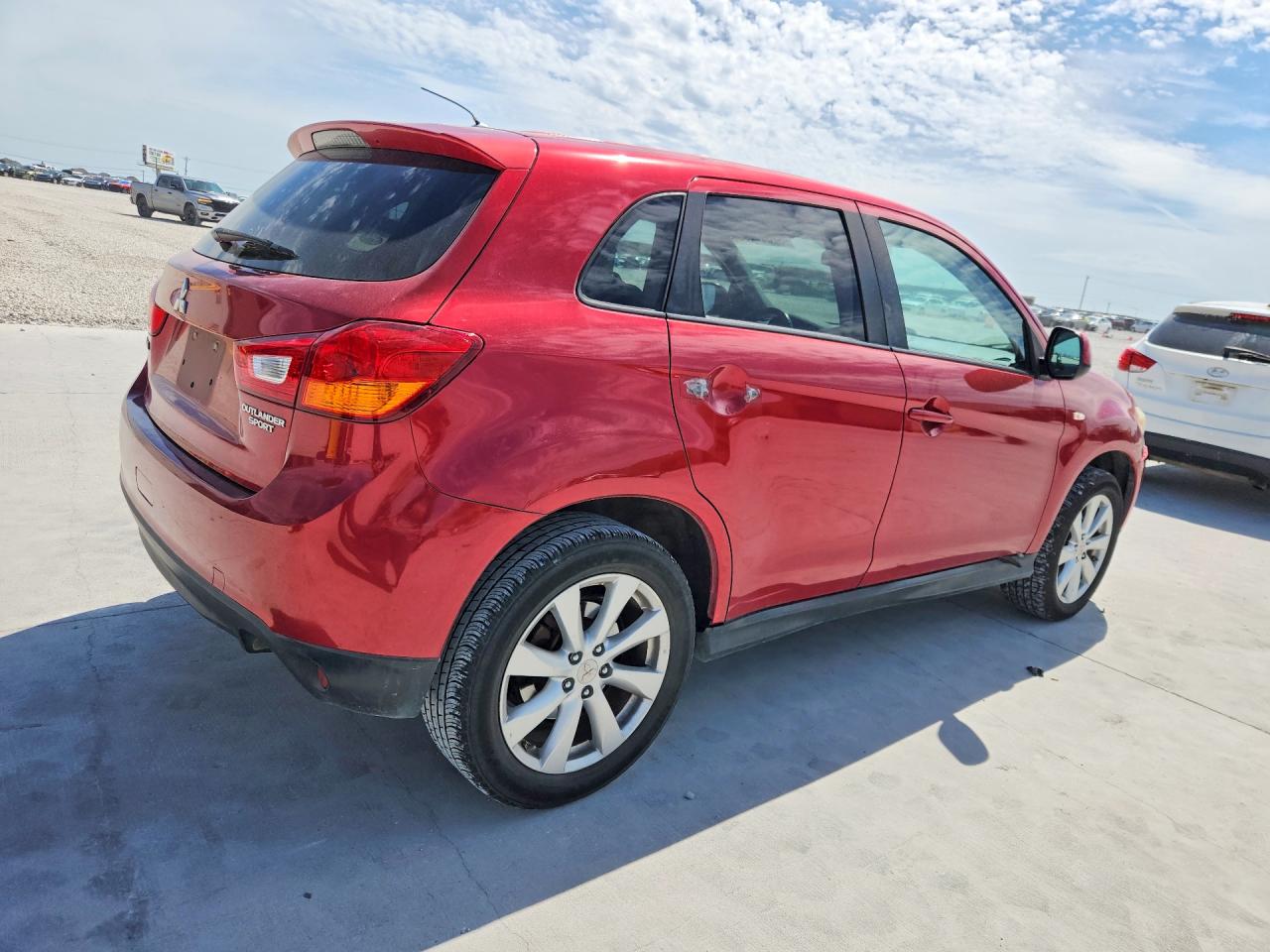 2014 Mitsubishi Outlander Sport Es Red vin: 4A4AP3AUXEE008029