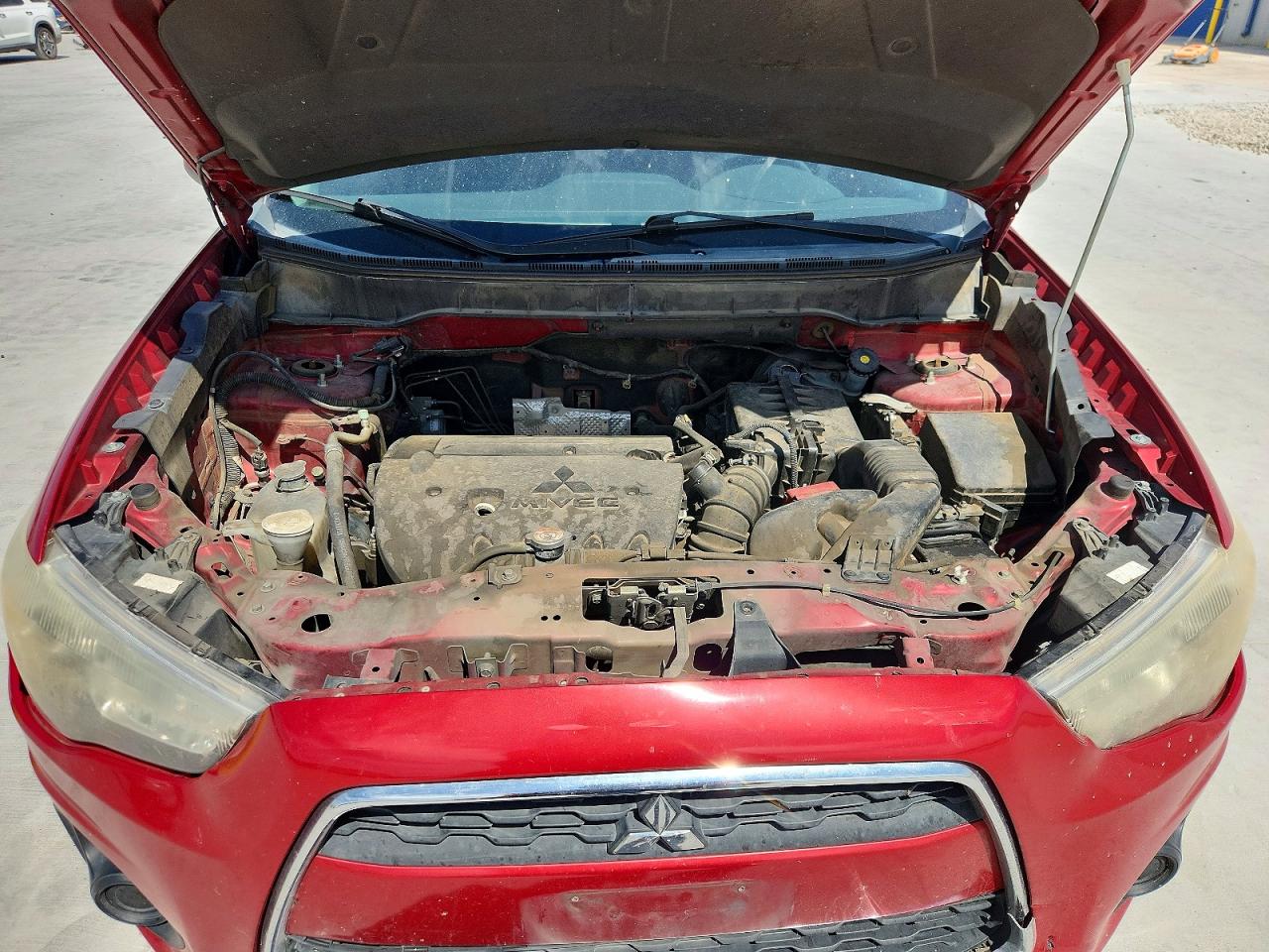 2014 Mitsubishi Outlander Sport Es Red vin: 4A4AP3AUXEE008029