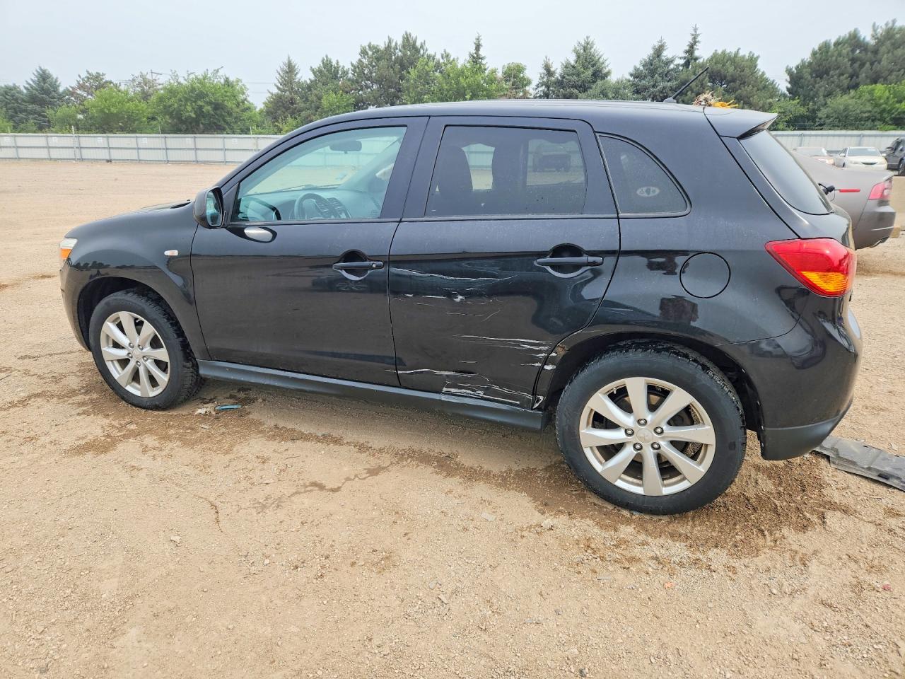 2014 Mitsubishi Outlander Sport Es Black vin: 4A4AP3AUXEE032749