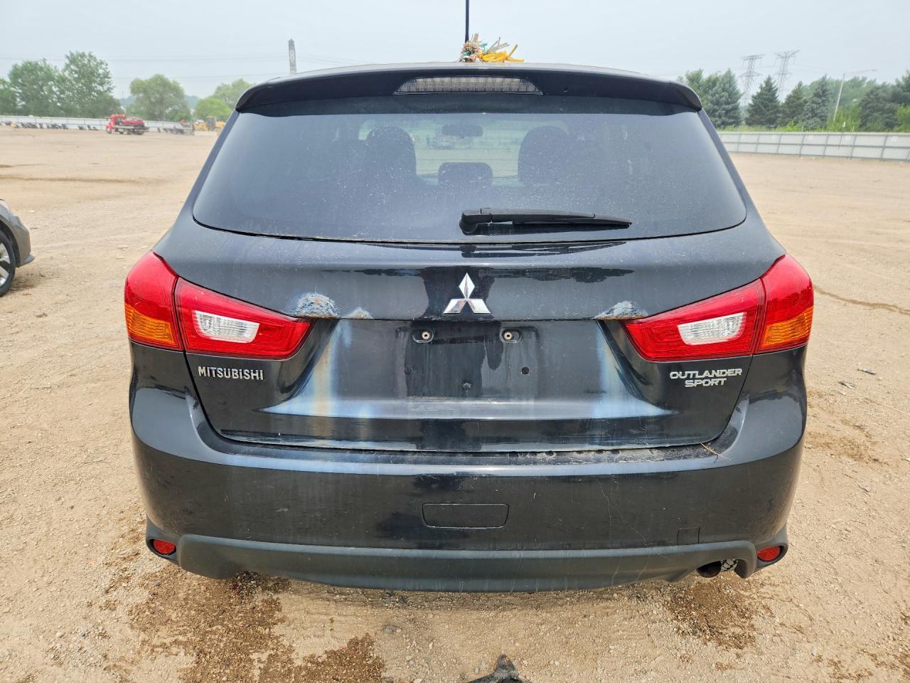2014 Mitsubishi Outlander Sport Es Black vin: 4A4AP3AUXEE032749