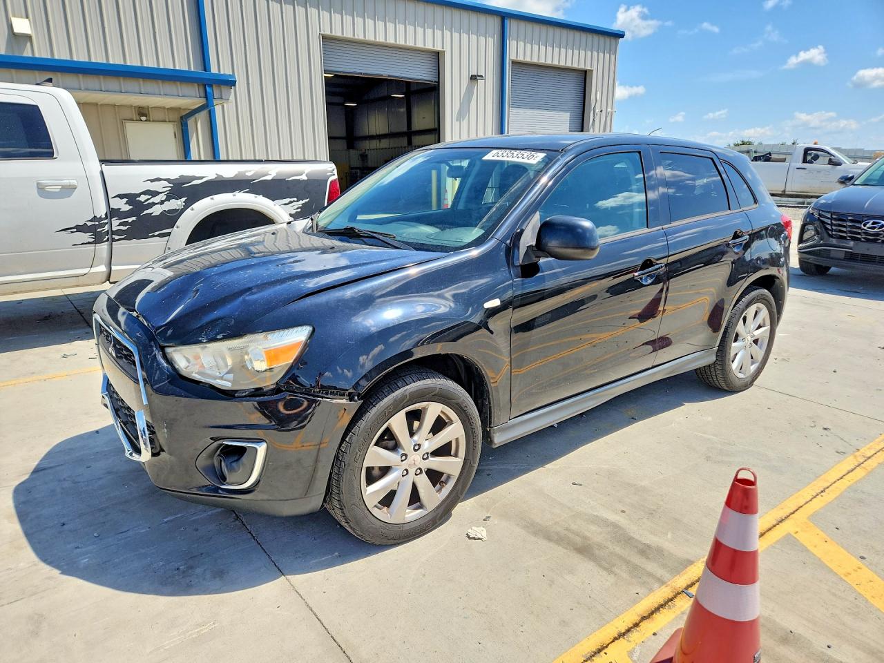 2015 Mitsubishi Outlander Sport Es Black vin: 4A4AP3AUXFE011997