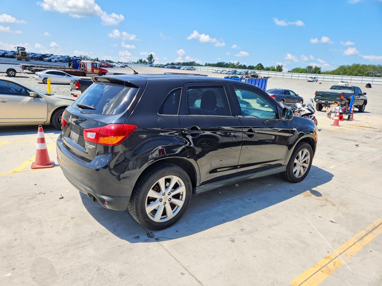 2015 Mitsubishi Outlander Sport Es Black vin: 4A4AP3AUXFE011997