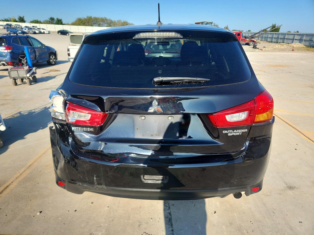 2015 Mitsubishi Outlander Sport Es Black vin: 4A4AP3AUXFE015967