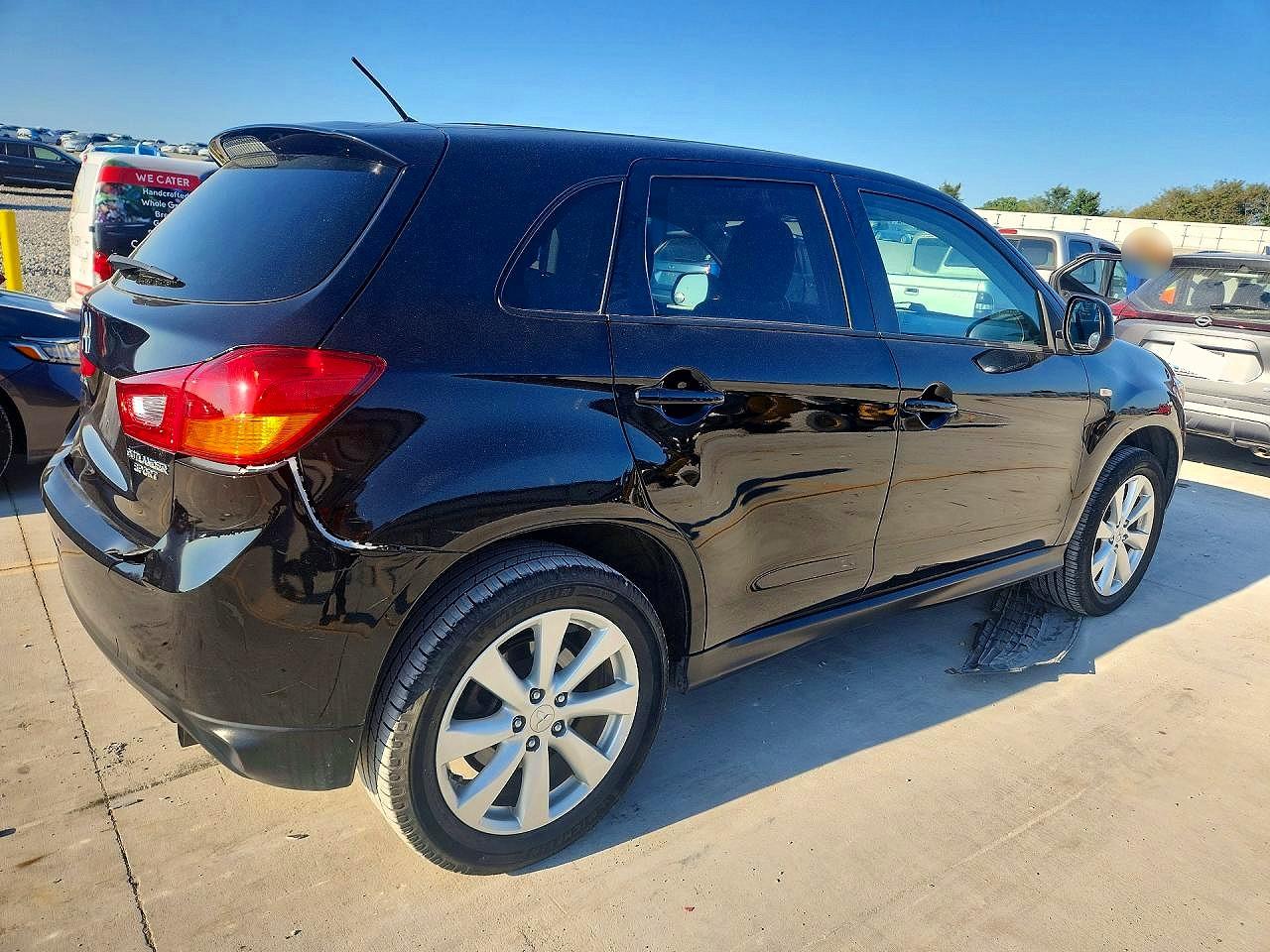 2015 Mitsubishi Outlander Sport Es Black vin: 4A4AP3AUXFE015967