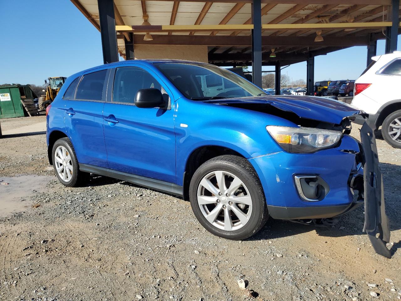 2015 Mitsubishi Outlander Sport Es Blue vin: 4A4AP3AUXFE045745