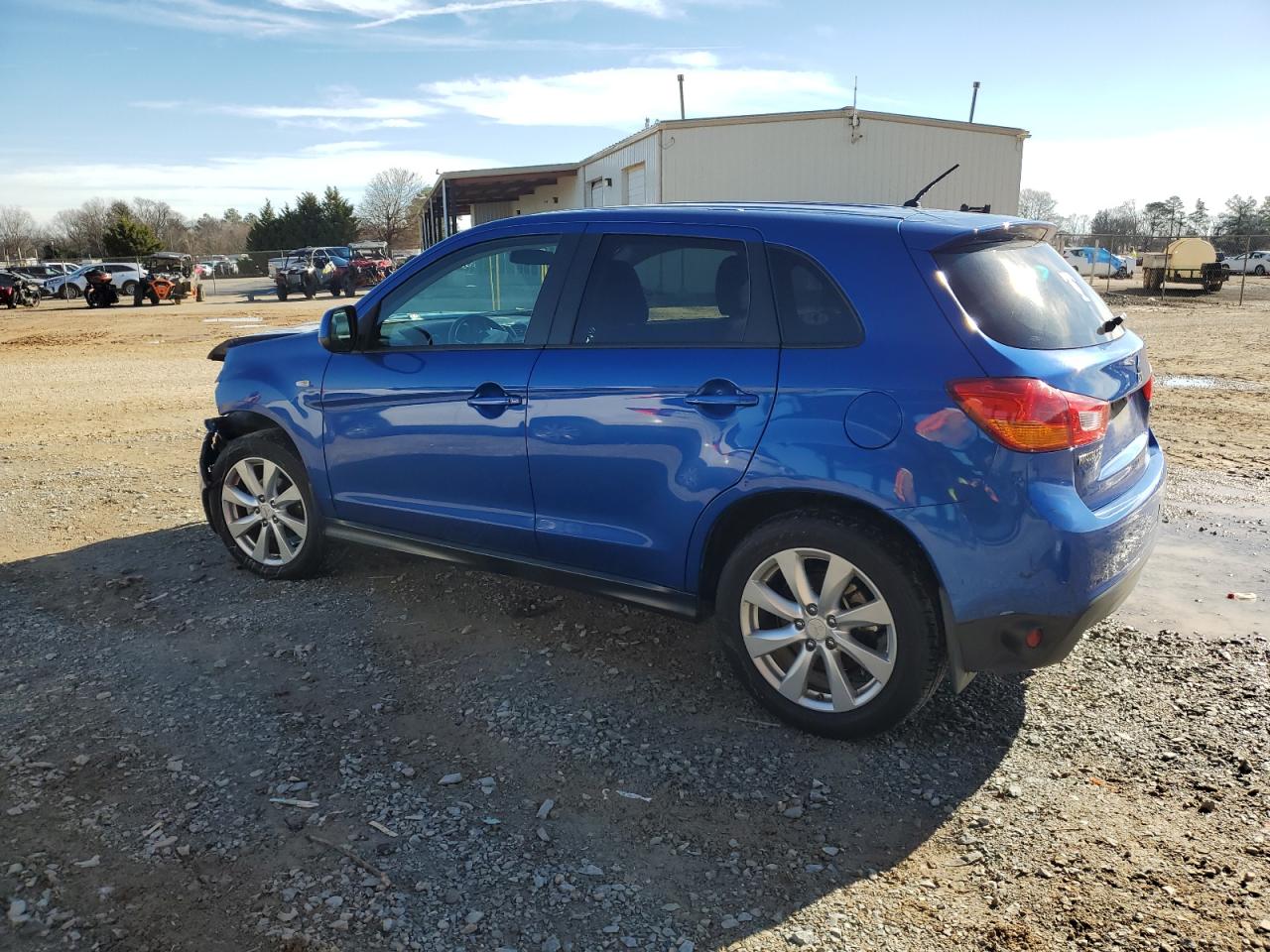2015 Mitsubishi Outlander Sport Es Blue vin: 4A4AP3AUXFE045745