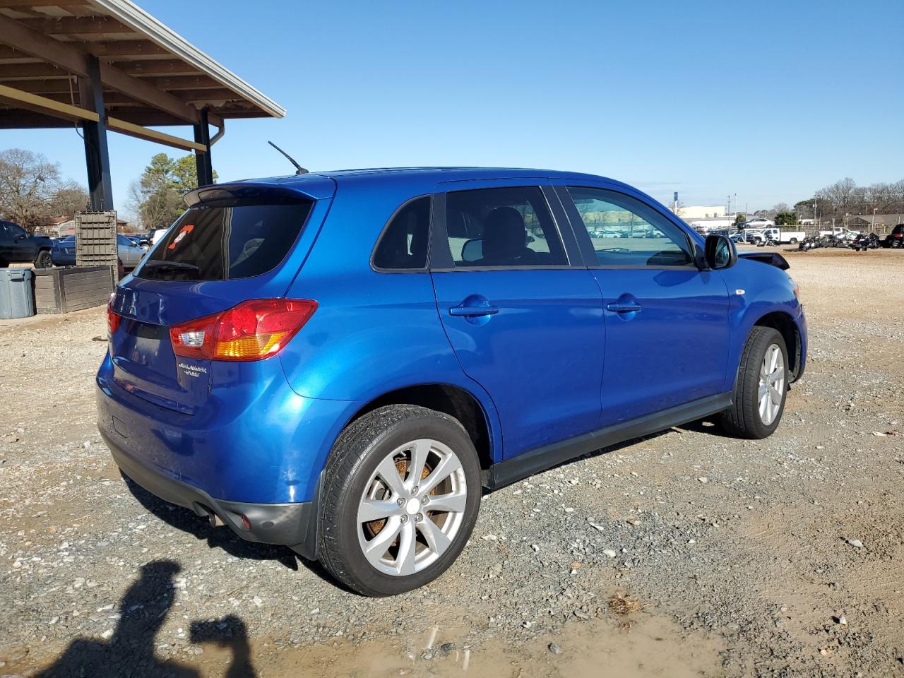 2015 Mitsubishi Outlander Sport Es Blue vin: 4A4AP3AUXFE045745