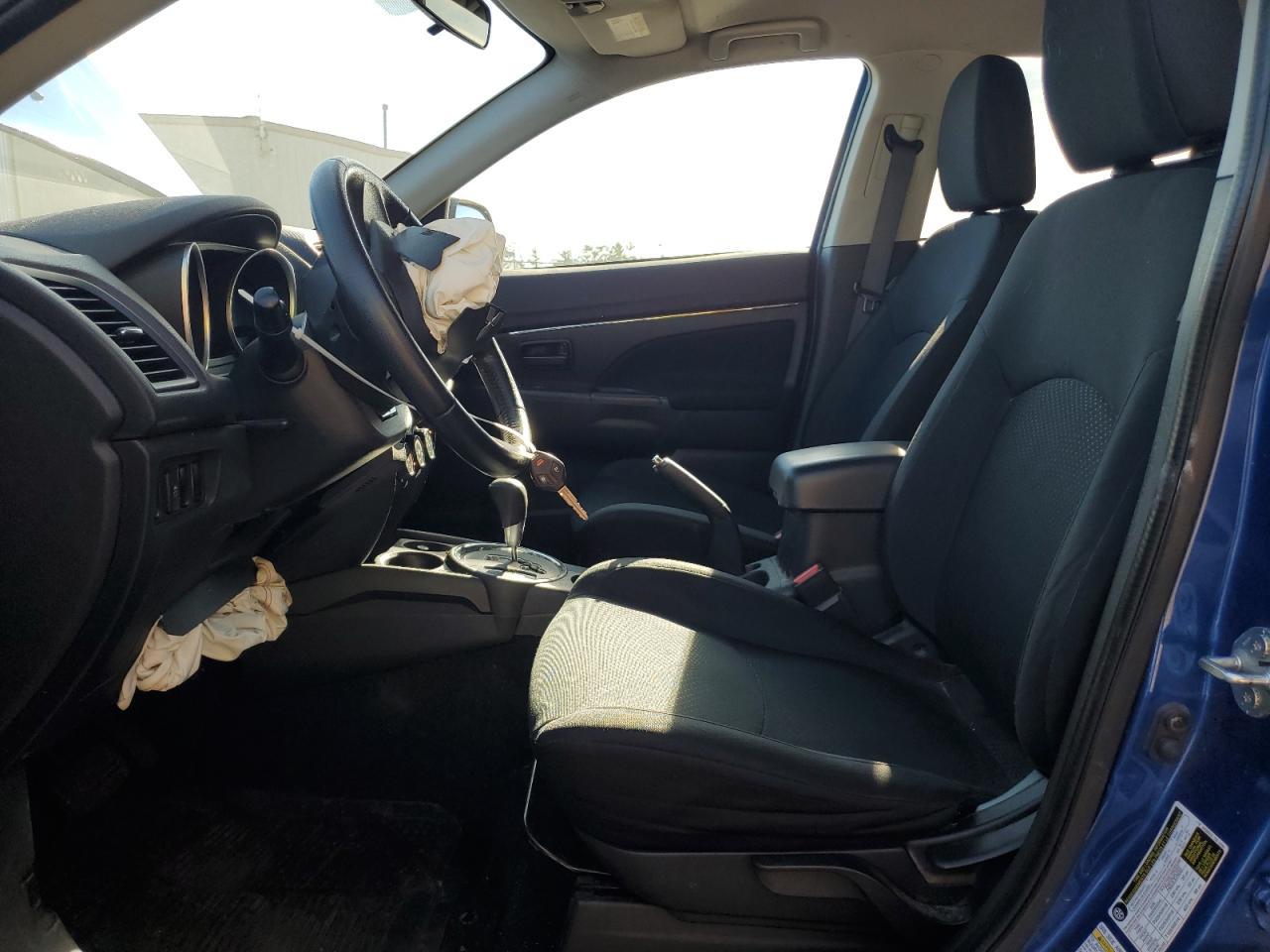 2015 Mitsubishi Outlander Sport Es Blue vin: 4A4AP3AUXFE045745