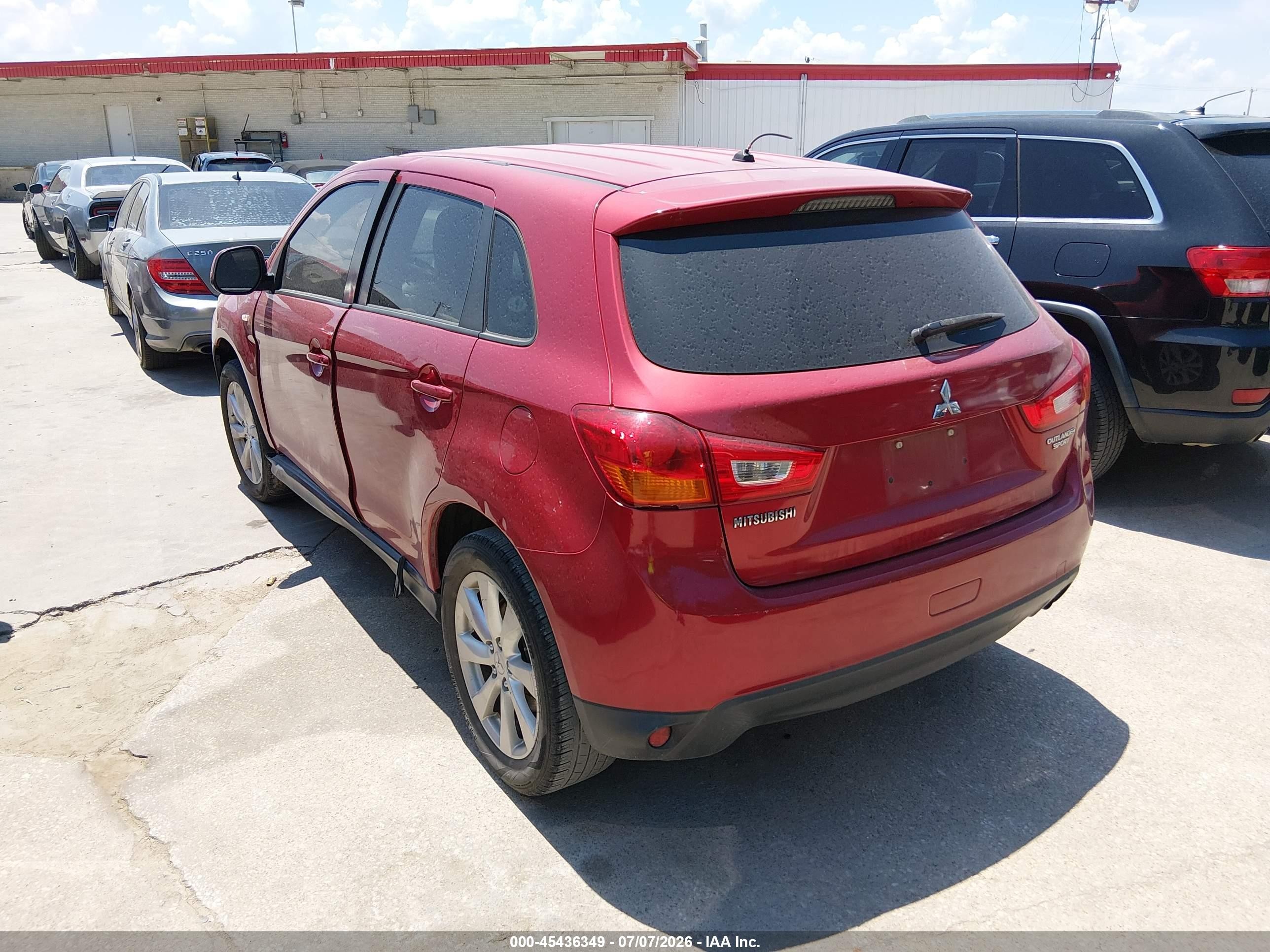 2015 Mitsubishi Outlander Sport Es Red vin: 4A4AP3AUXFE048399