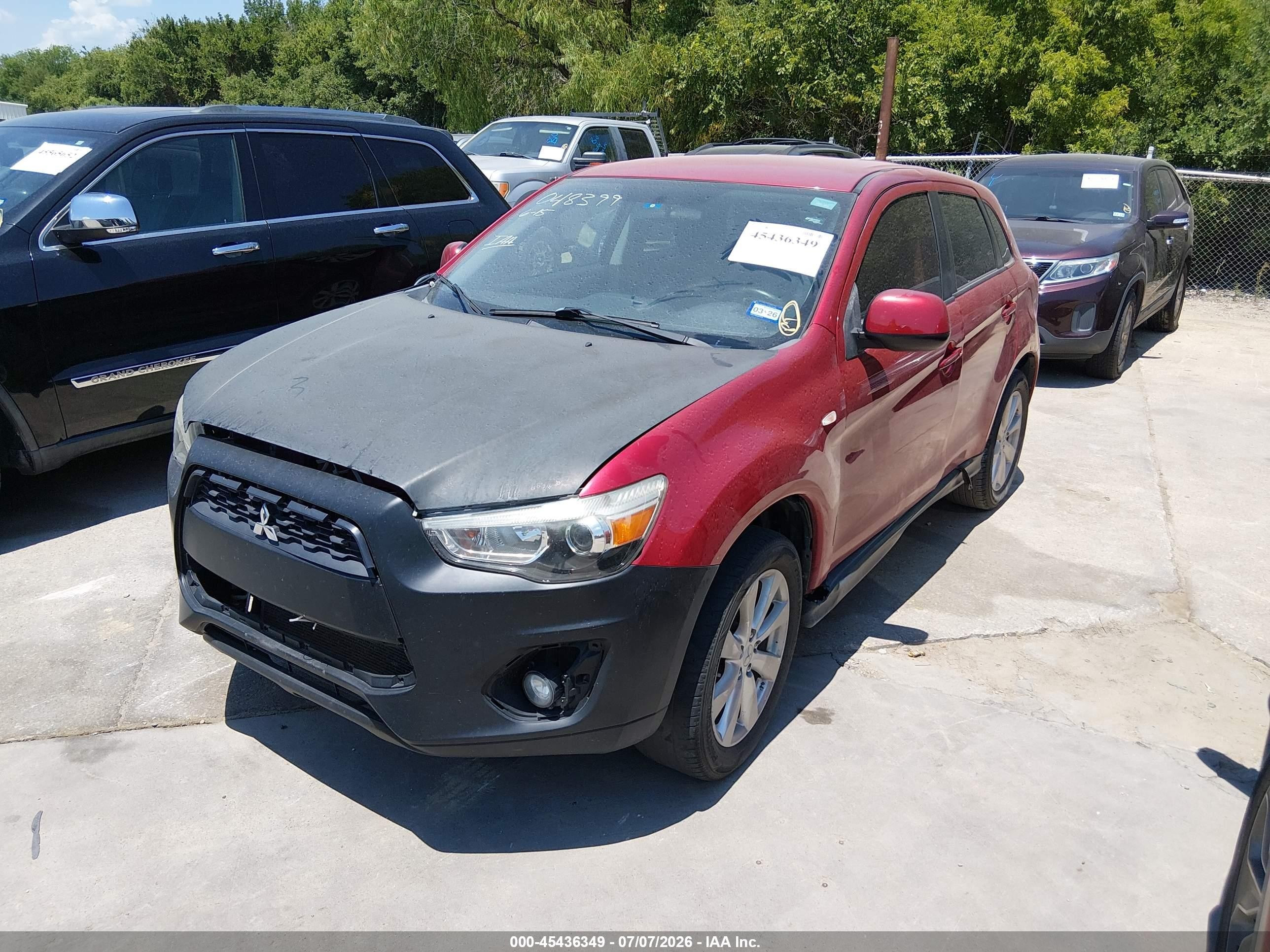 2015 Mitsubishi Outlander Sport Es Red vin: 4A4AP3AUXFE048399