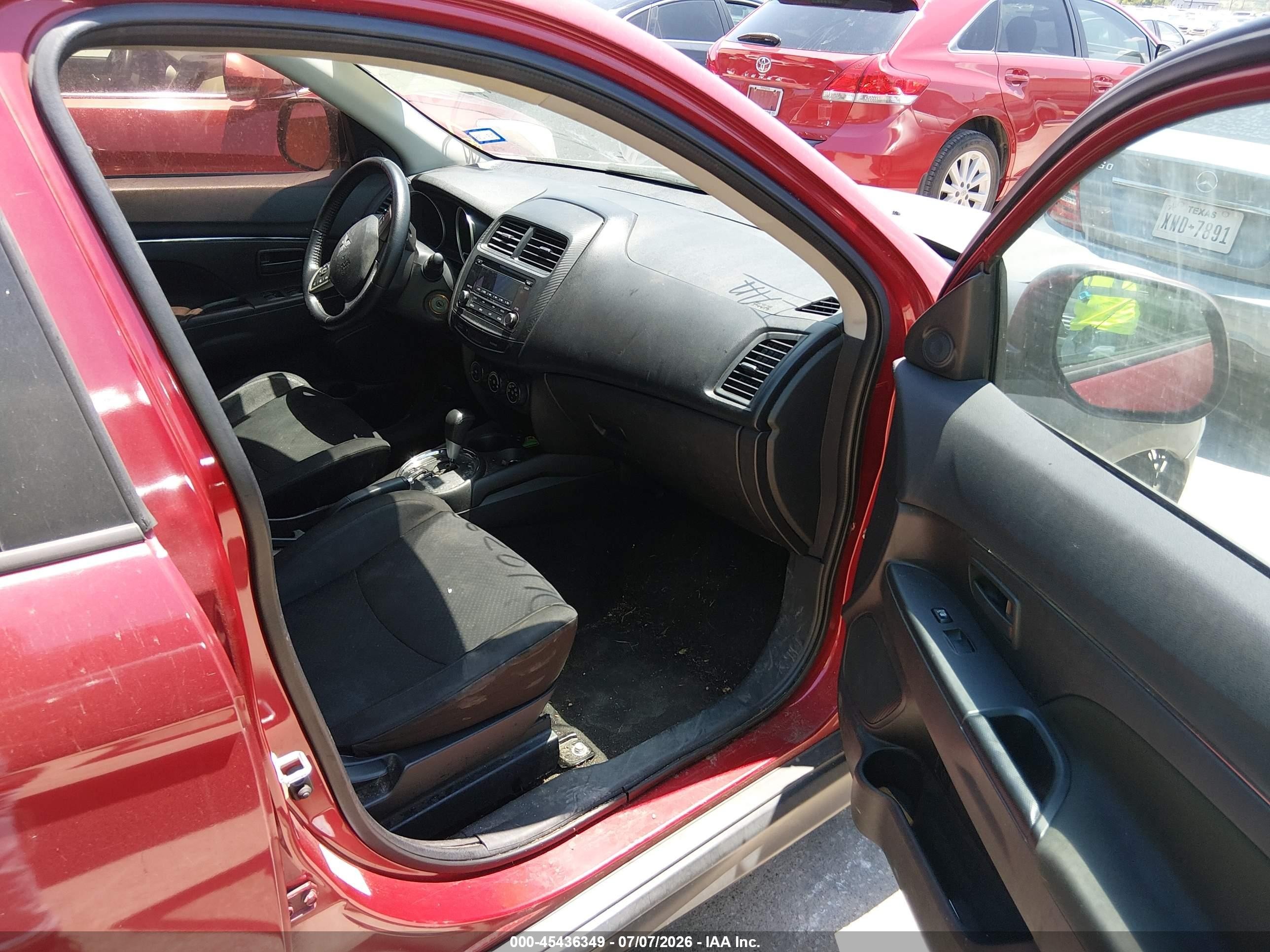 2015 Mitsubishi Outlander Sport Es Red vin: 4A4AP3AUXFE048399