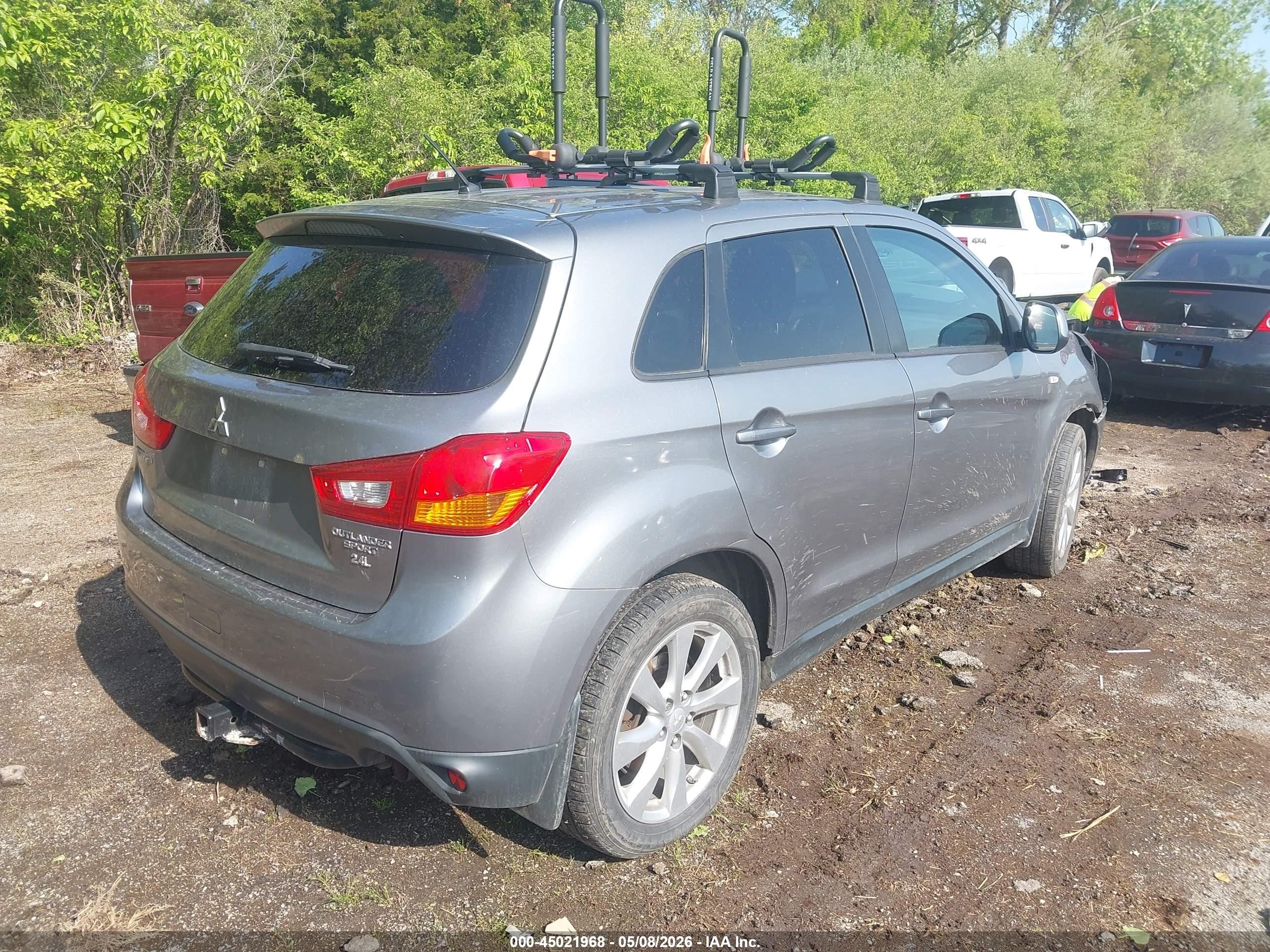 2015 Mitsubishi Outlander Sport Es Серый vin: 4A4AP3AW1FE039382