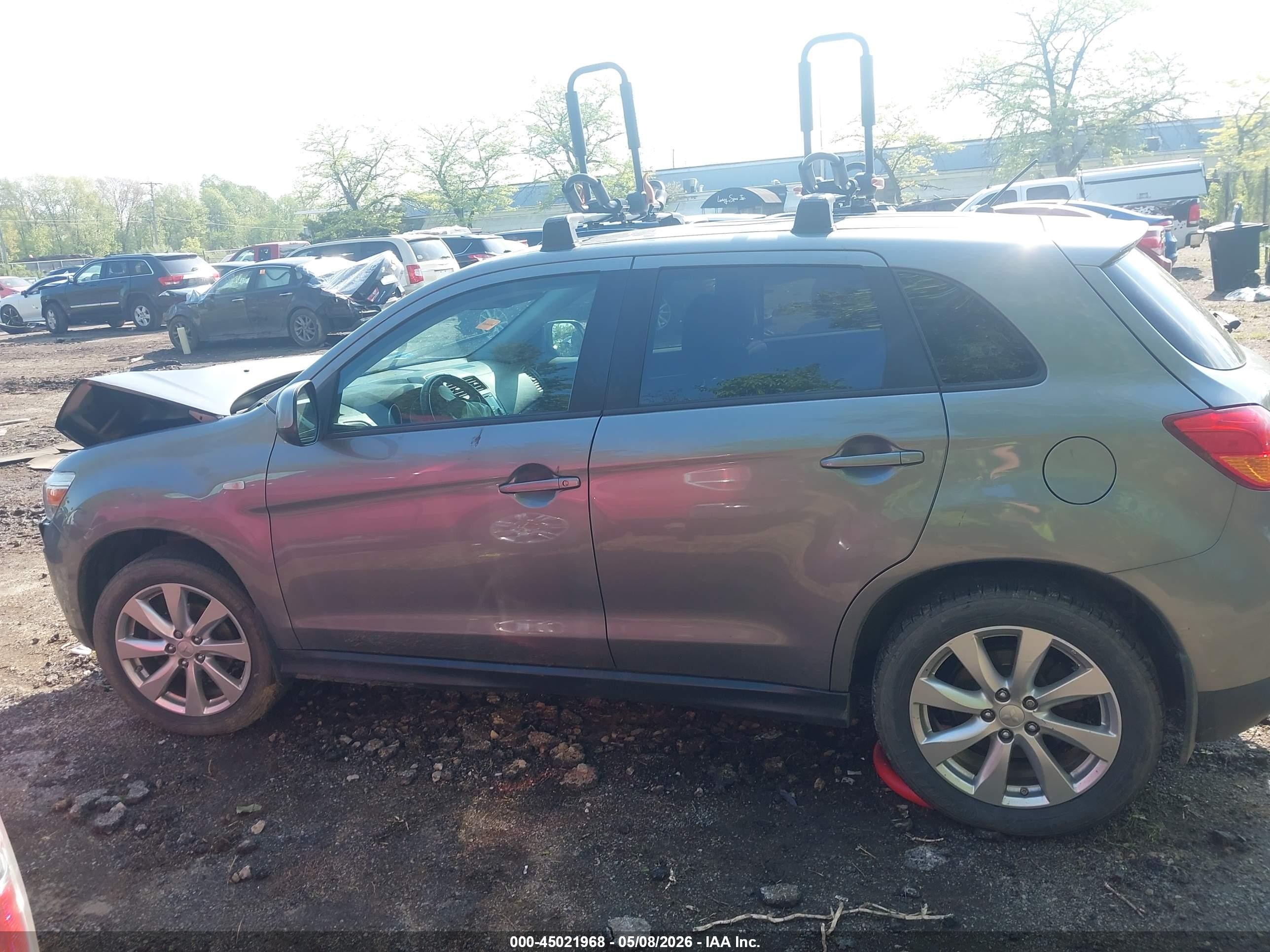 2015 Mitsubishi Outlander Sport Es Серый vin: 4A4AP3AW1FE039382