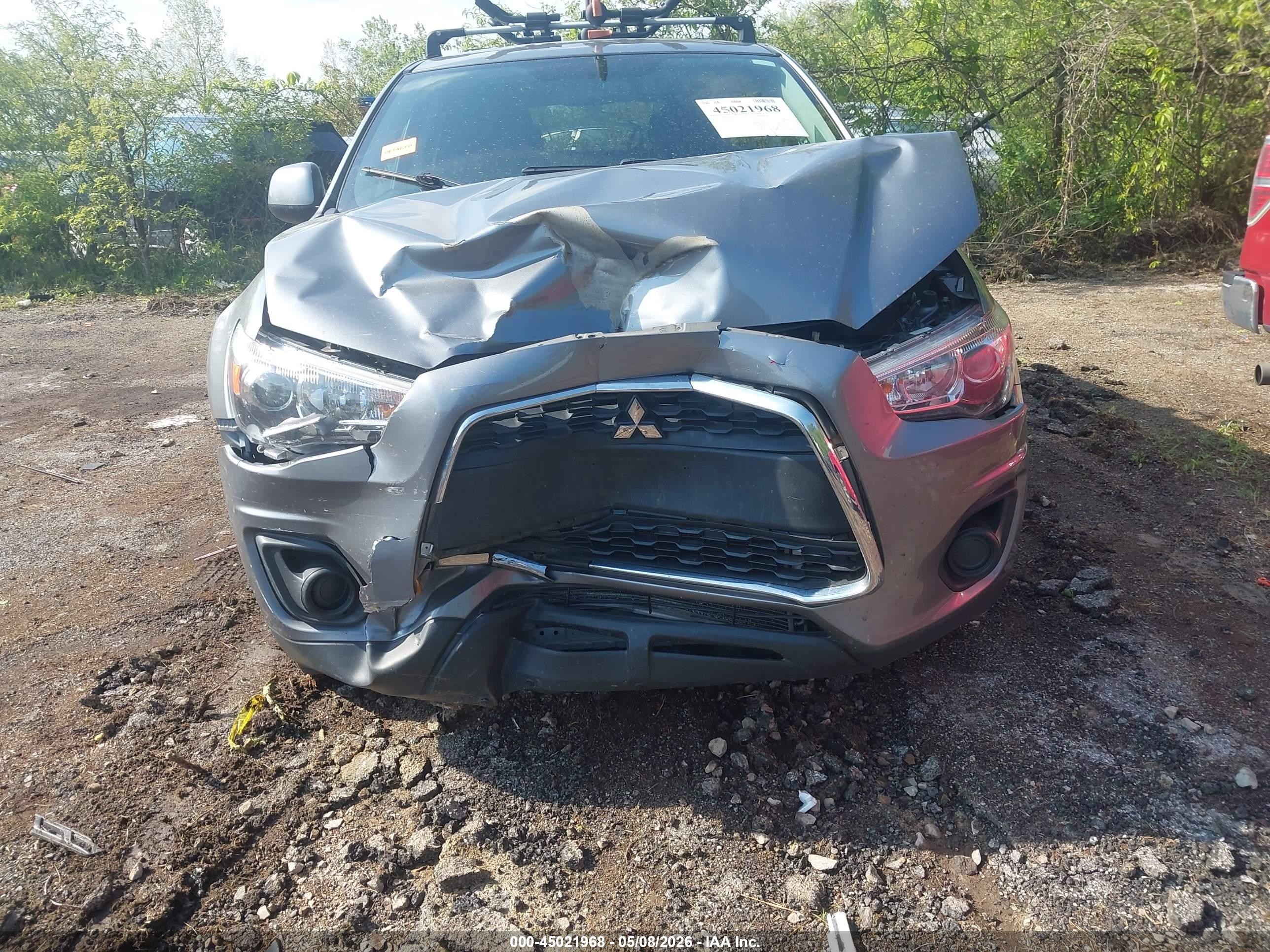 2015 Mitsubishi Outlander Sport Es Серый vin: 4A4AP3AW1FE039382