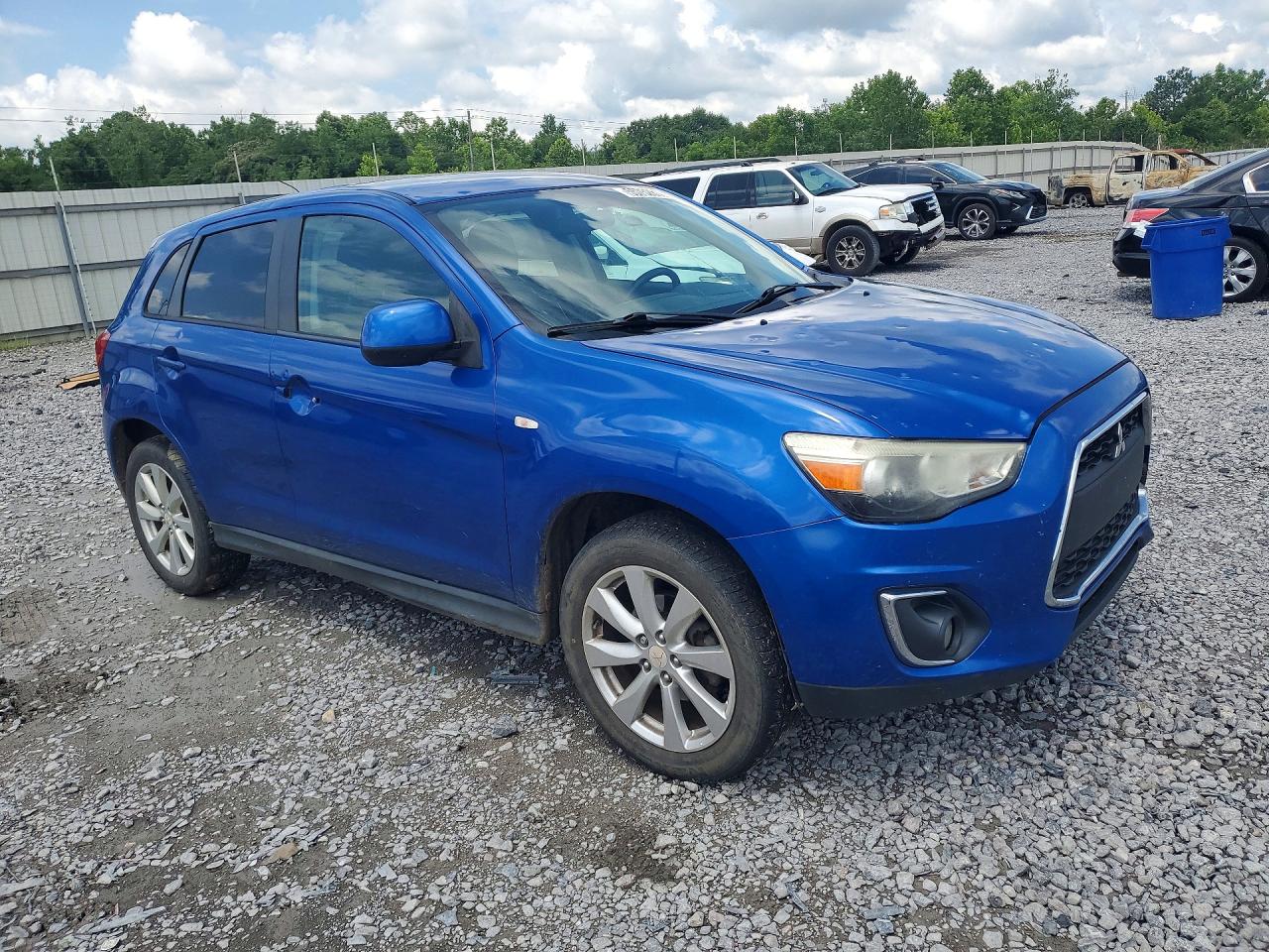 2015 Mitsubishi Outlander Sport Es Blue vin: 4A4AP3AW2FE042727