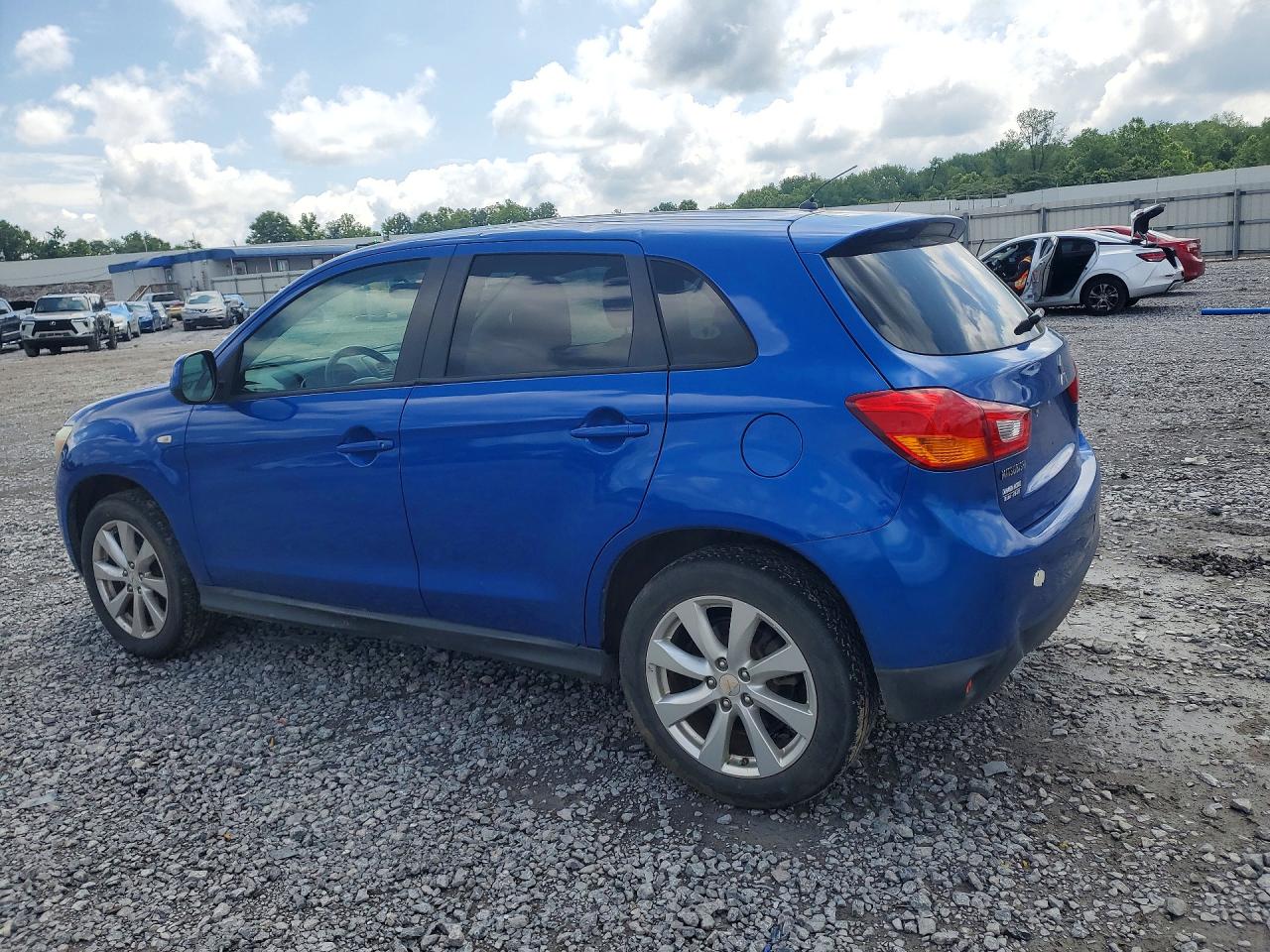 2015 Mitsubishi Outlander Sport Es Blue vin: 4A4AP3AW2FE042727