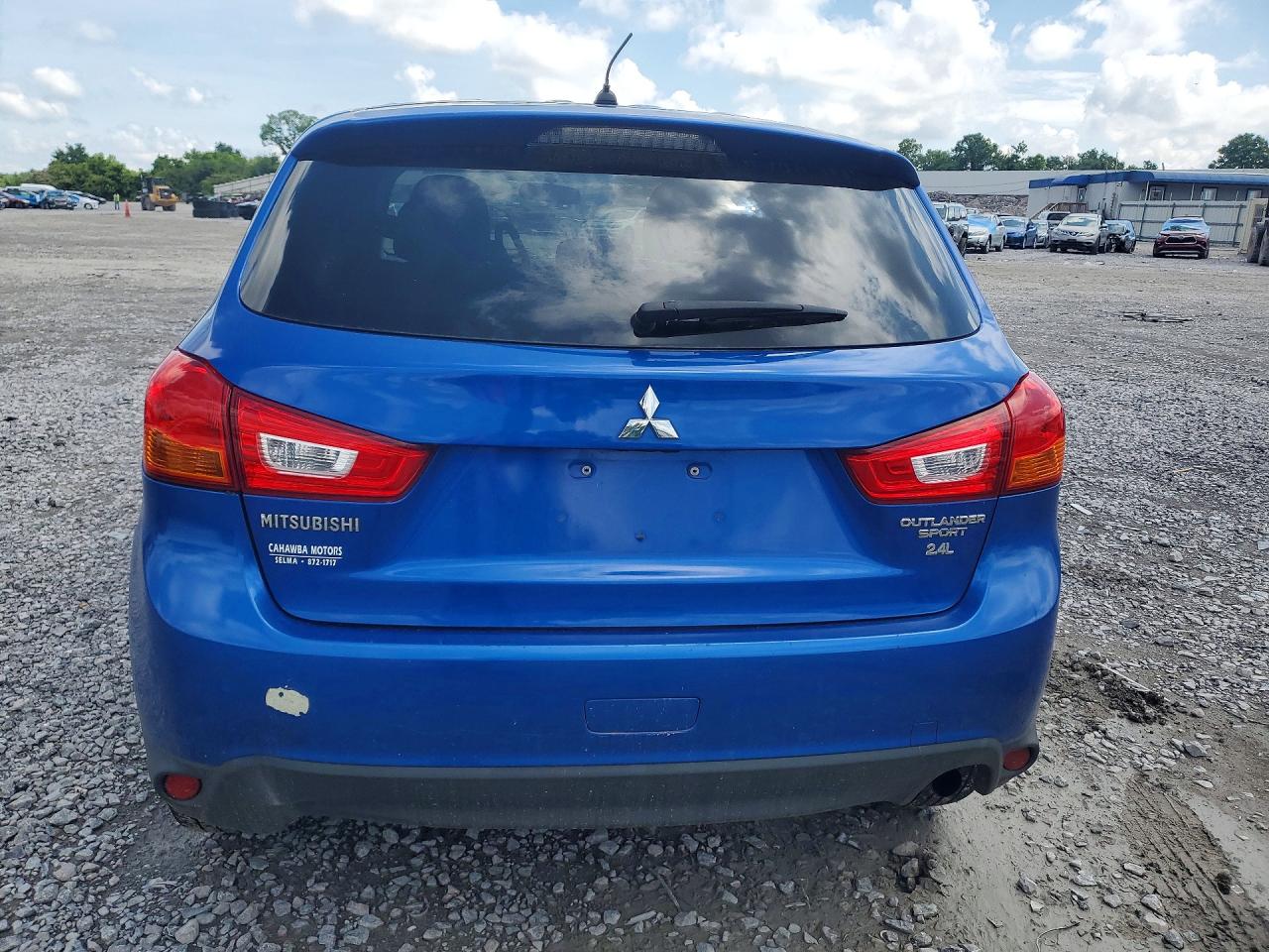 2015 Mitsubishi Outlander Sport Es Blue vin: 4A4AP3AW2FE042727