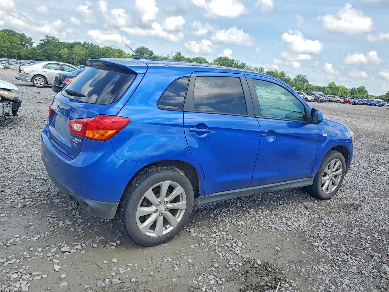 2015 Mitsubishi Outlander Sport Es Blue vin: 4A4AP3AW2FE042727