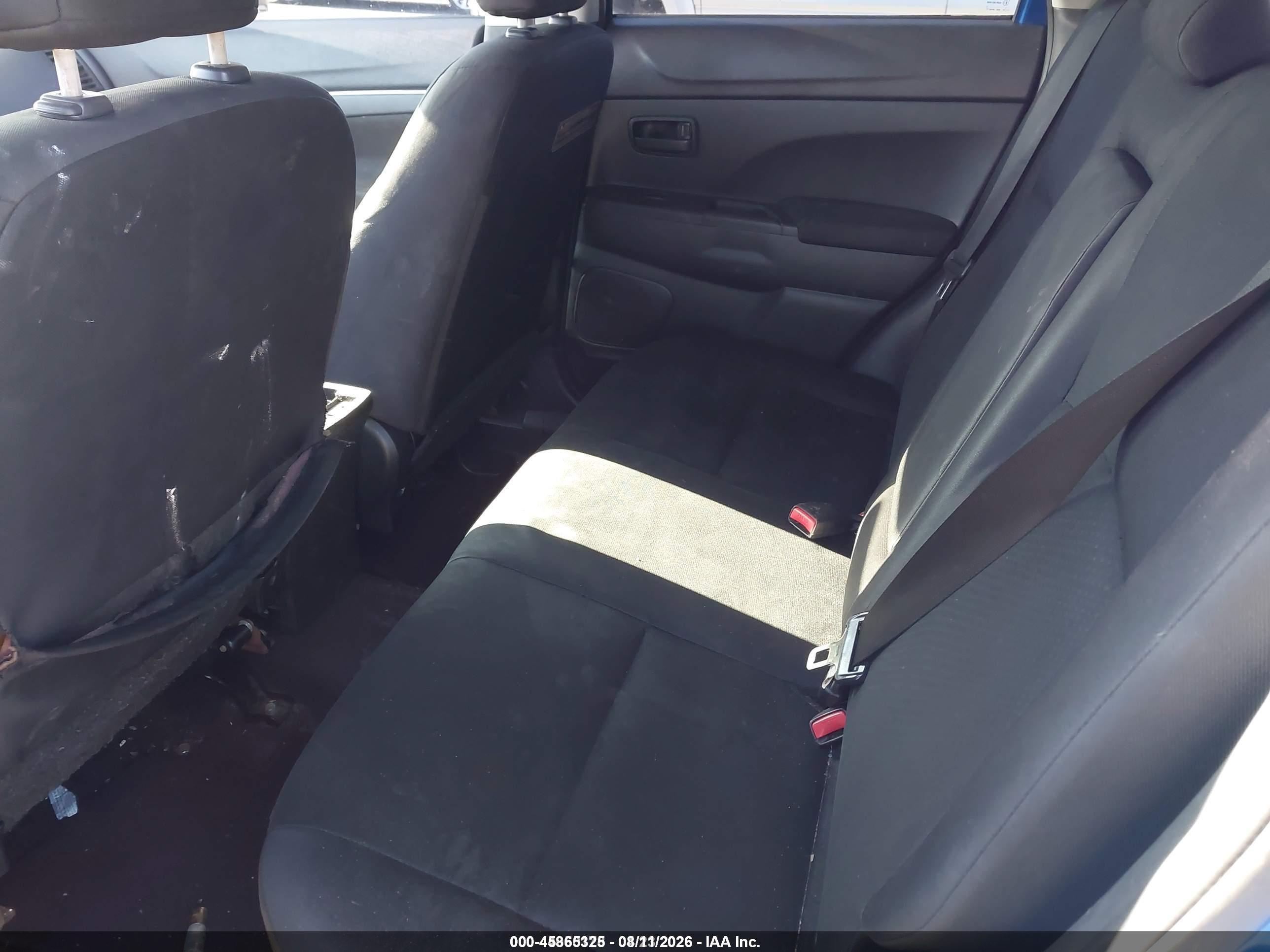 2015 Mitsubishi Outlander Sport Es Blue vin: 4A4AP3AW3FE031283
