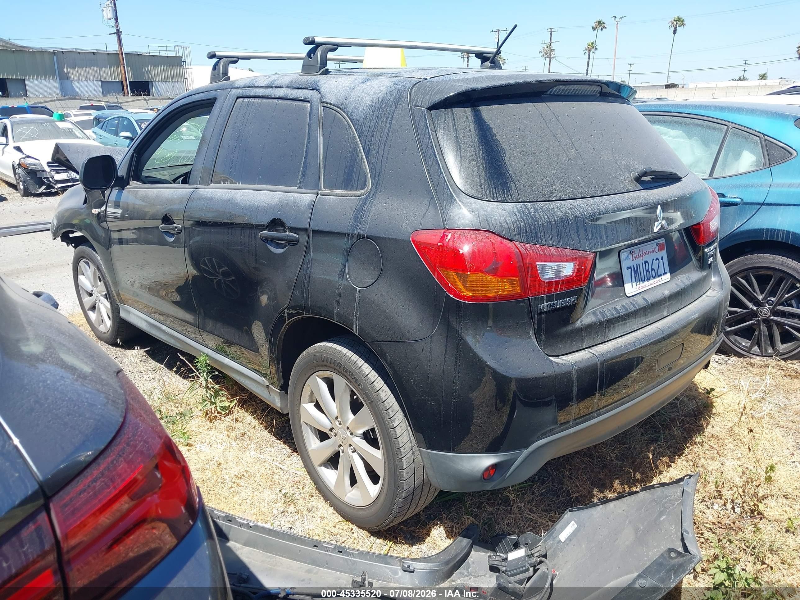 2015 Mitsubishi Outlander Sport Es Black vin: 4A4AP3AW3FE036872