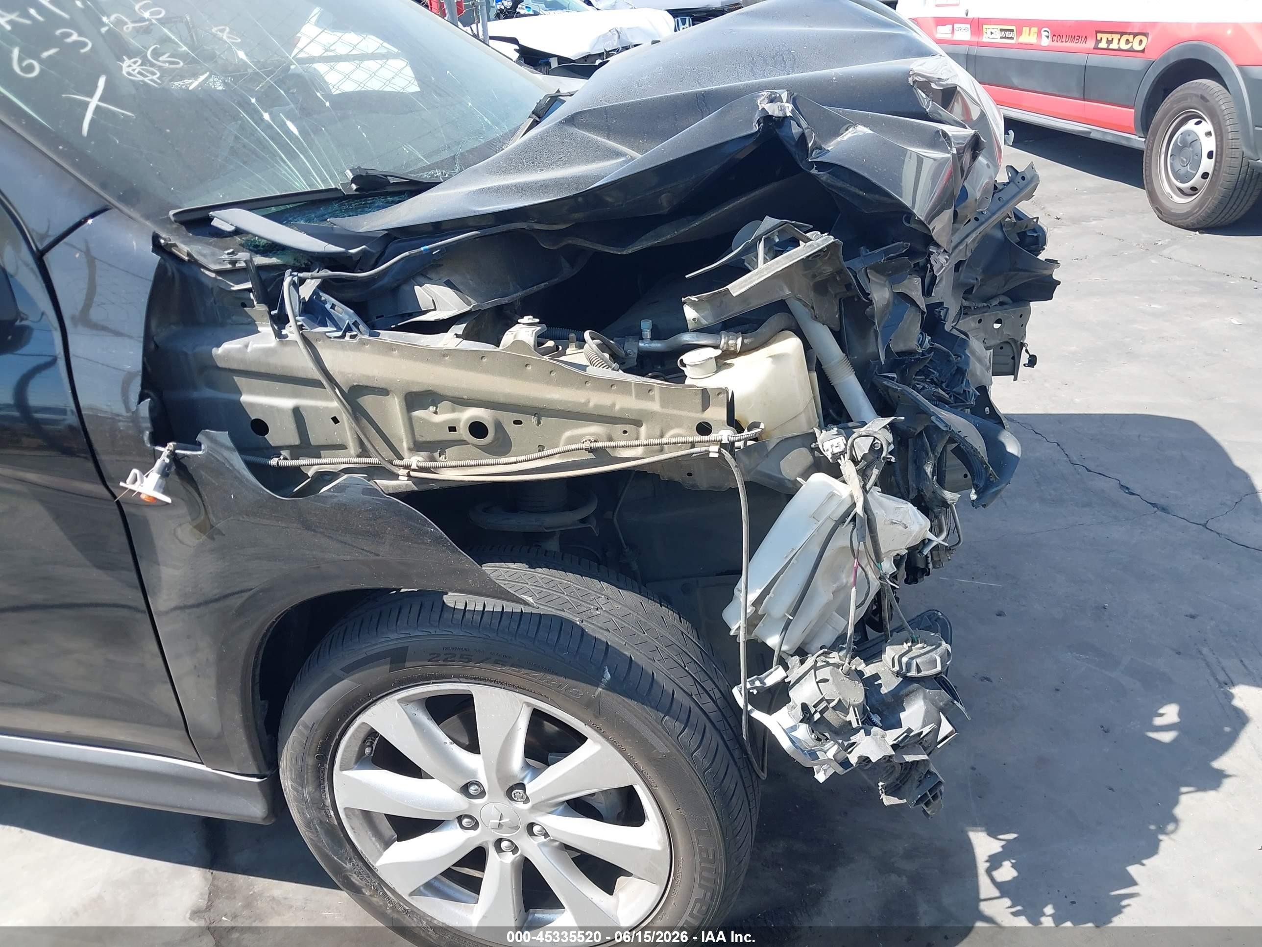 2015 Mitsubishi Outlander Sport Es Black vin: 4A4AP3AW3FE036872