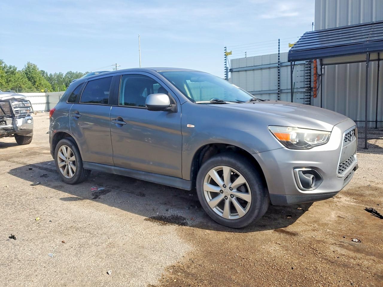 2015 Mitsubishi Outlander Sport Es Серый vin: 4A4AP3AW4FE044463