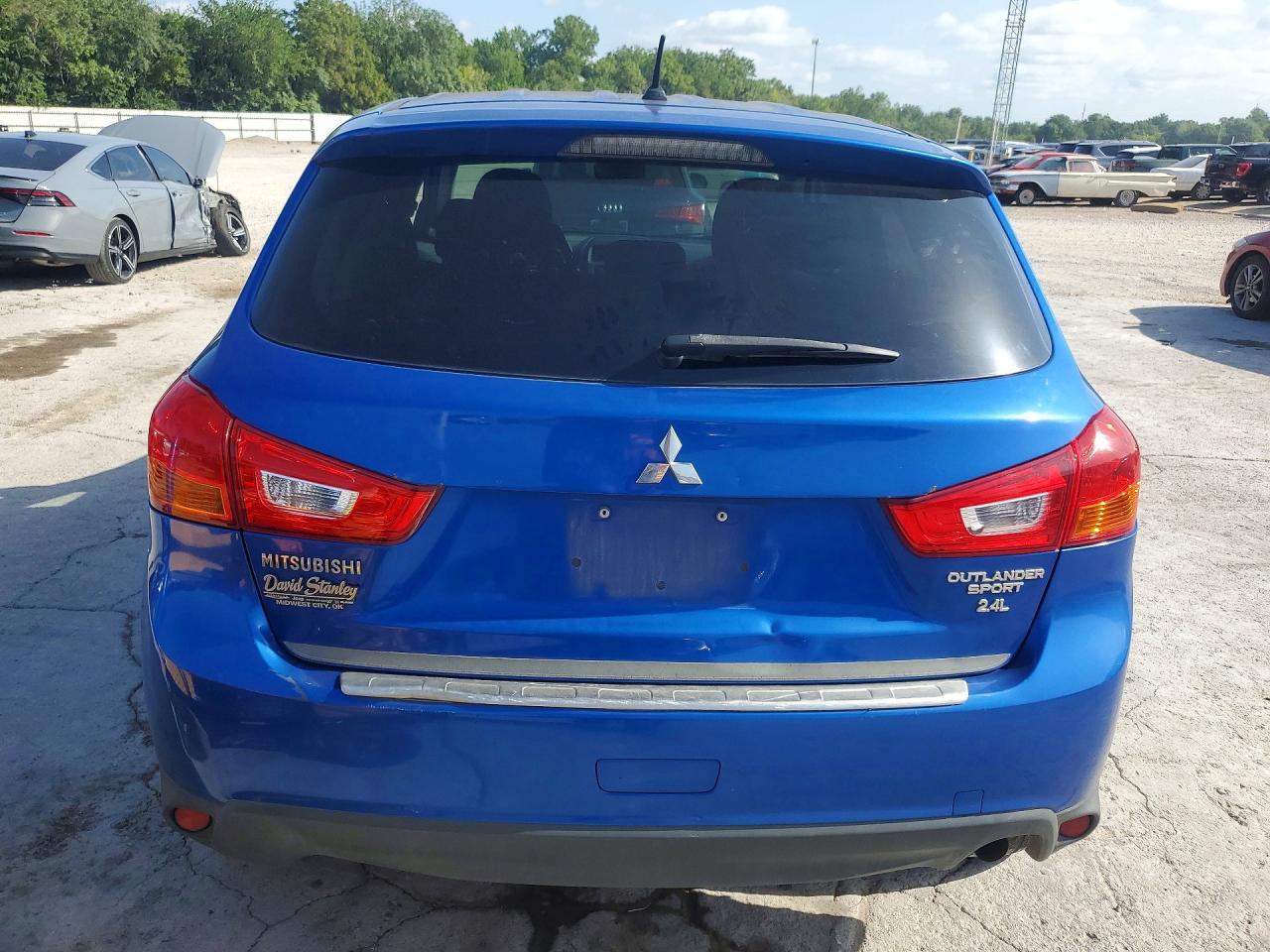 2015 Mitsubishi Outlander Sport Es Blue vin: 4A4AP3AW5FE026246