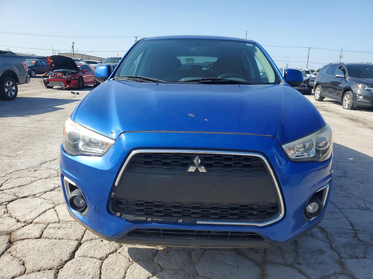 2015 Mitsubishi Outlander Sport Es Blue vin: 4A4AP3AW5FE026246