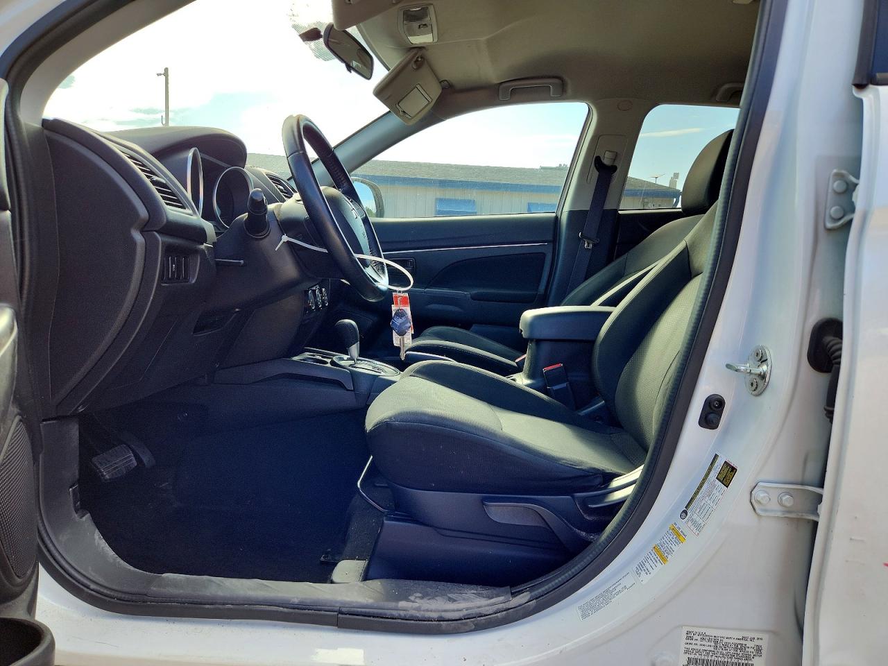 2015 Mitsubishi Outlander Sport Es White vin: 4A4AP3AW5FE040776