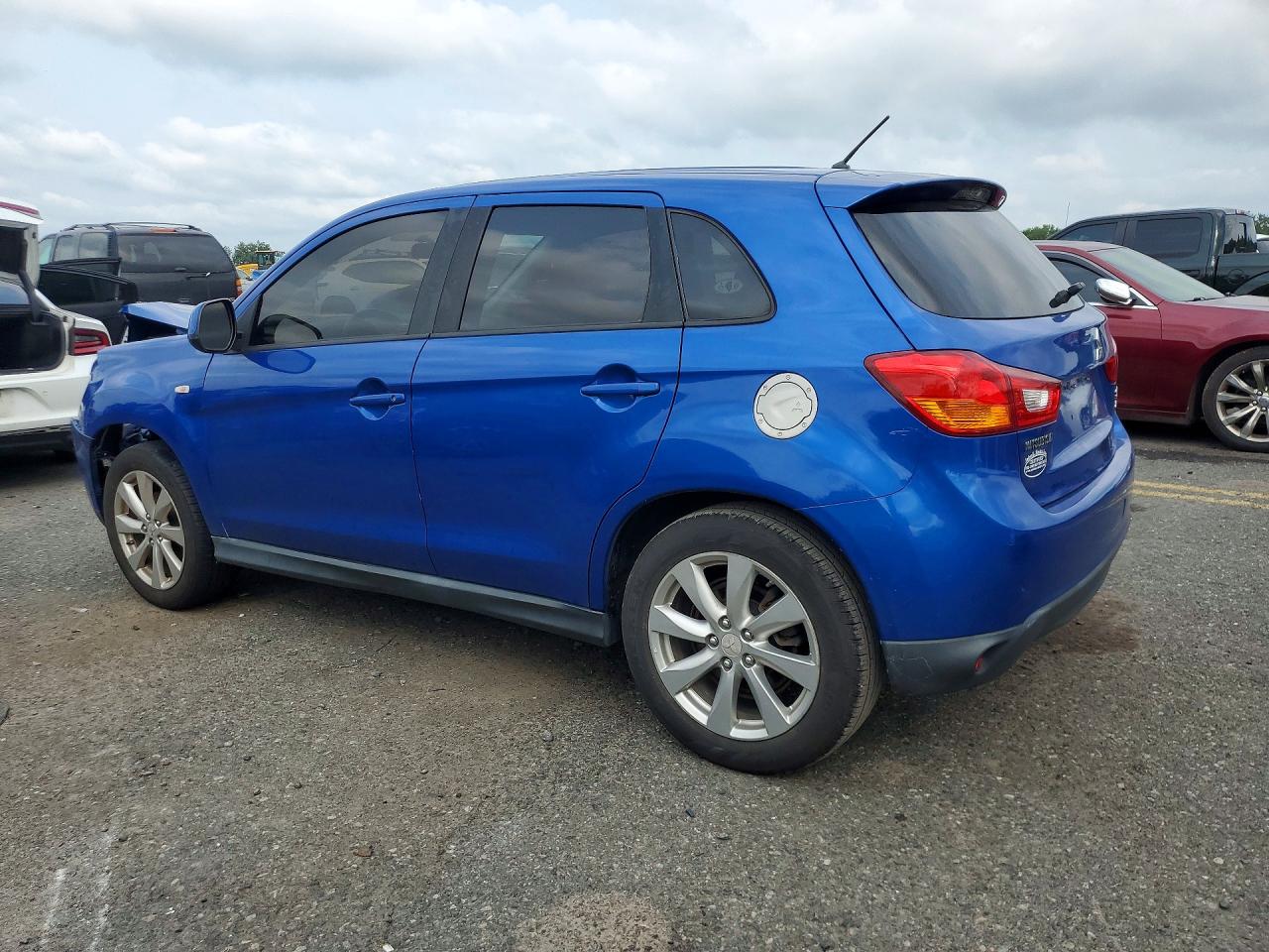 2015 Mitsubishi Outlander Sport Es Blue vin: 4A4AP3AW5FE061160