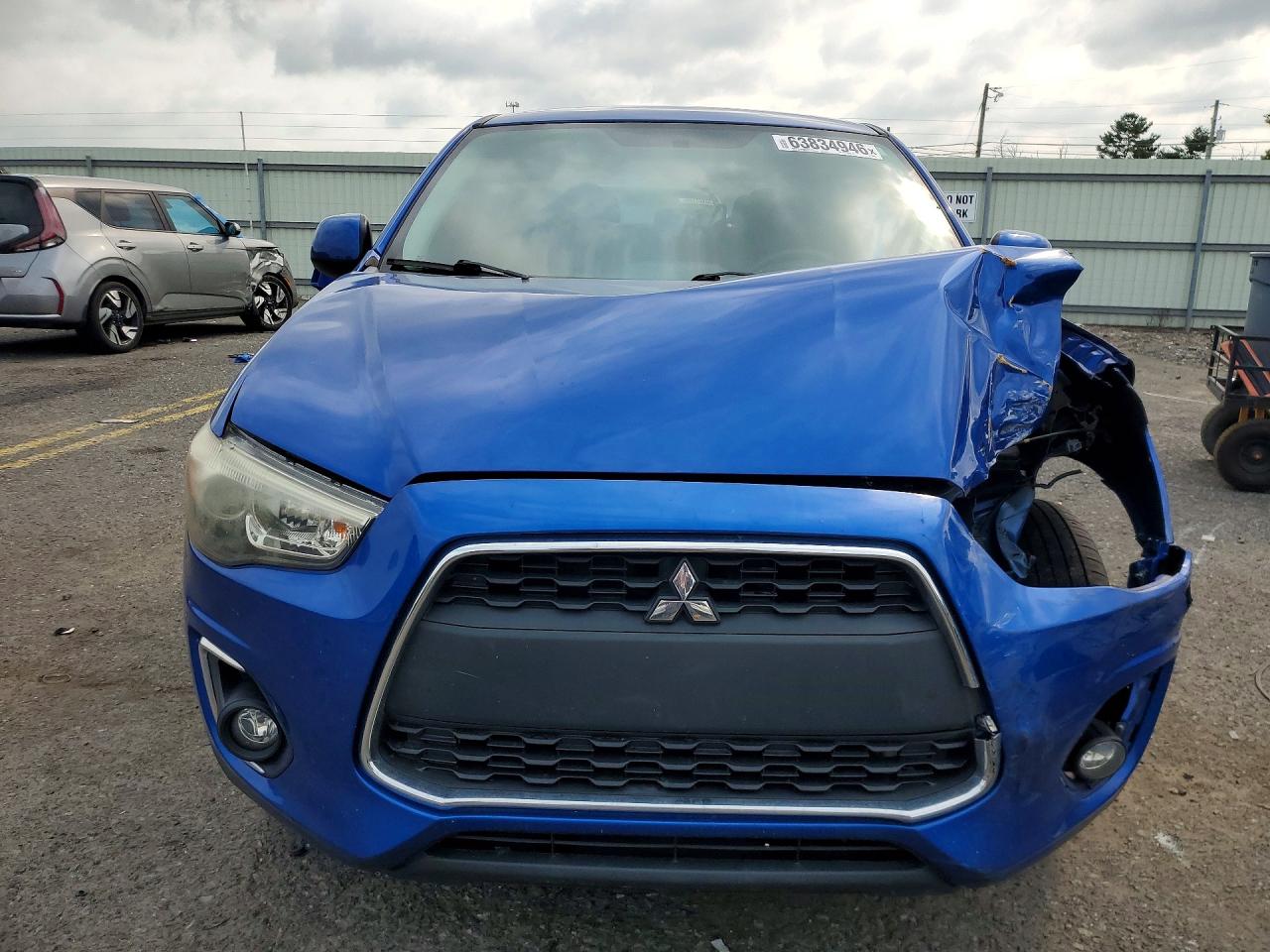 2015 Mitsubishi Outlander Sport Es Blue vin: 4A4AP3AW5FE061160