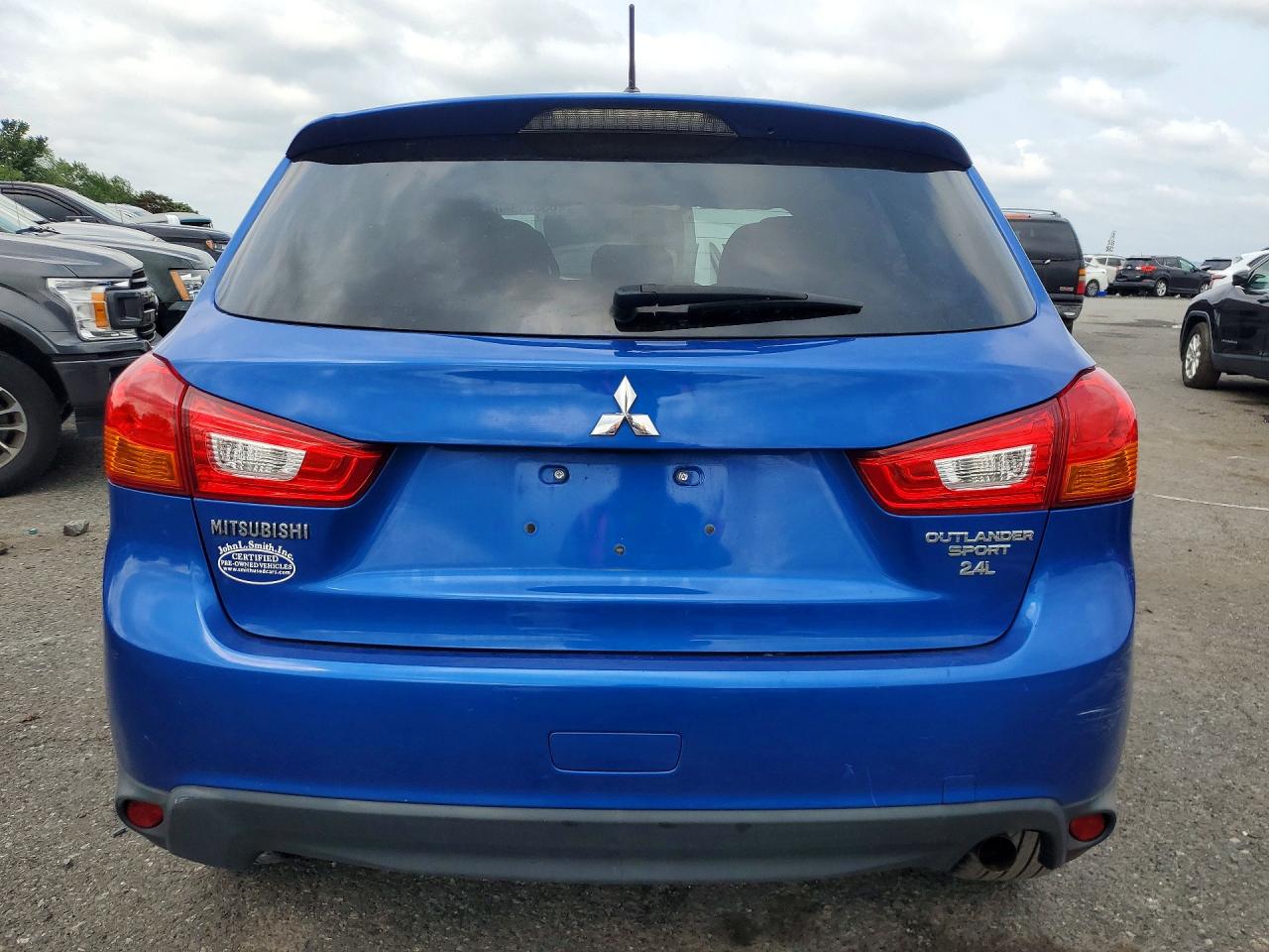 2015 Mitsubishi Outlander Sport Es Blue vin: 4A4AP3AW5FE061160
