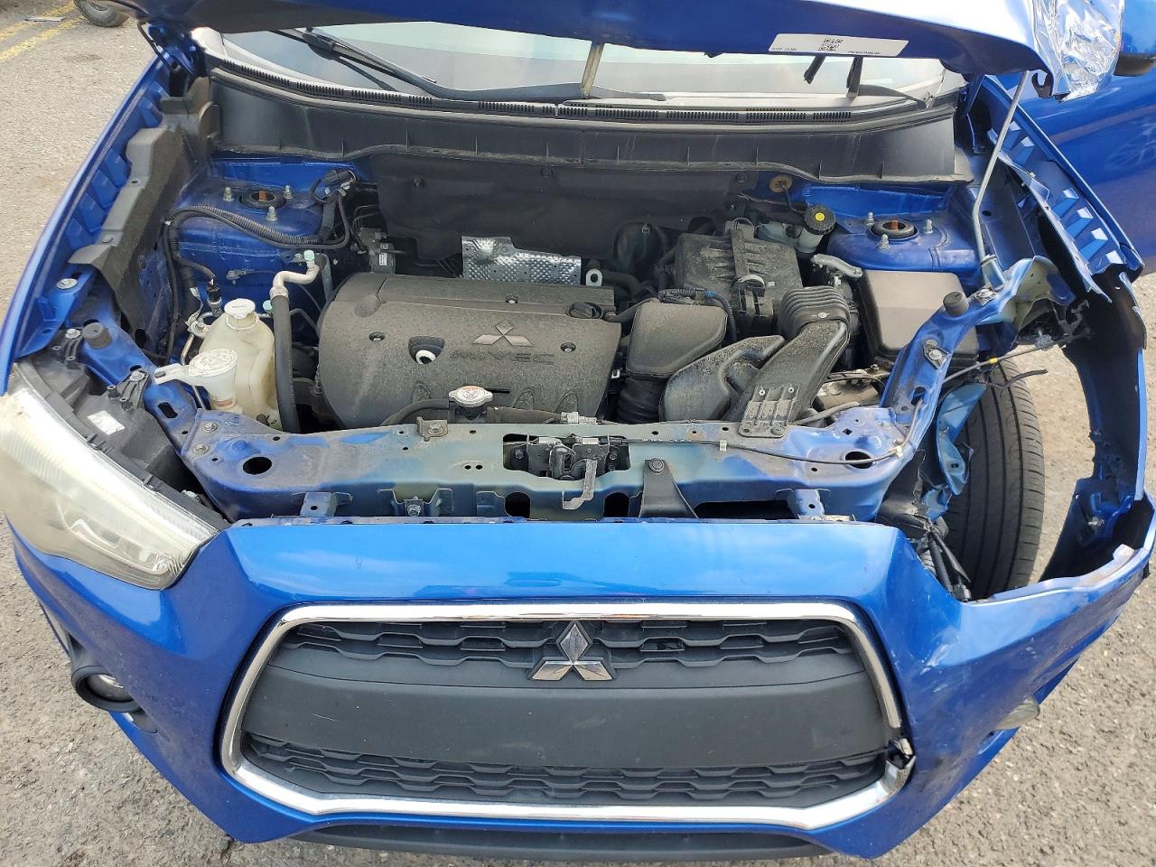 2015 Mitsubishi Outlander Sport Es Blue vin: 4A4AP3AW5FE061160