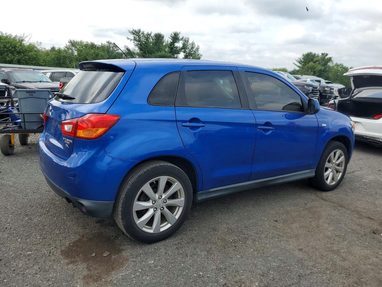 2015 Mitsubishi Outlander Sport Es Blue vin: 4A4AP3AW5FE061160