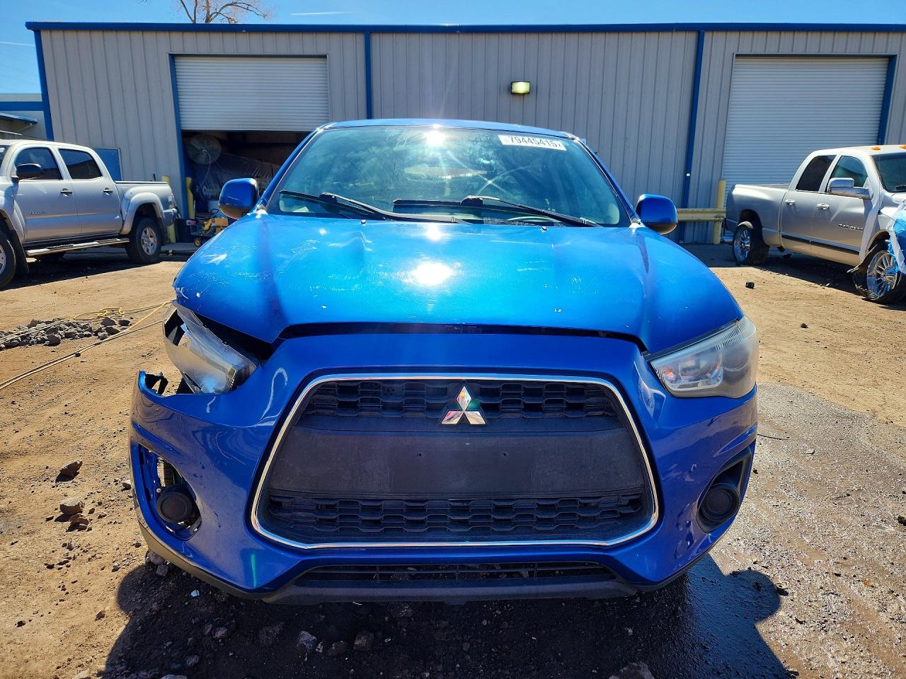 2015 Mitsubishi Outlander Sport Es Blue vin: 4A4AP3AW6FE032184