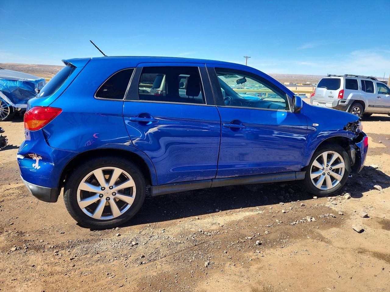 2015 Mitsubishi Outlander Sport Es Blue vin: 4A4AP3AW6FE032184
