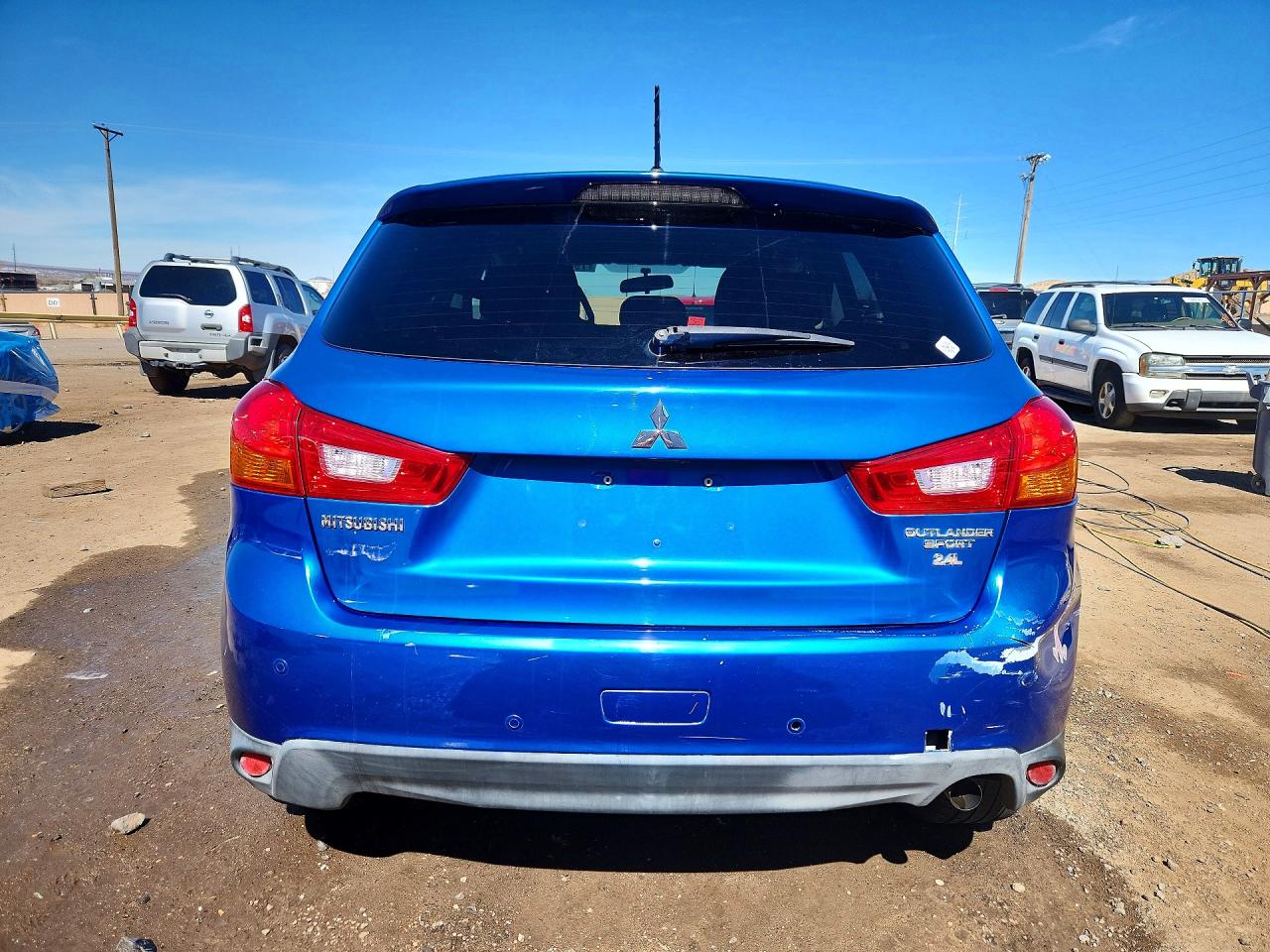 2015 Mitsubishi Outlander Sport Es Blue vin: 4A4AP3AW6FE032184