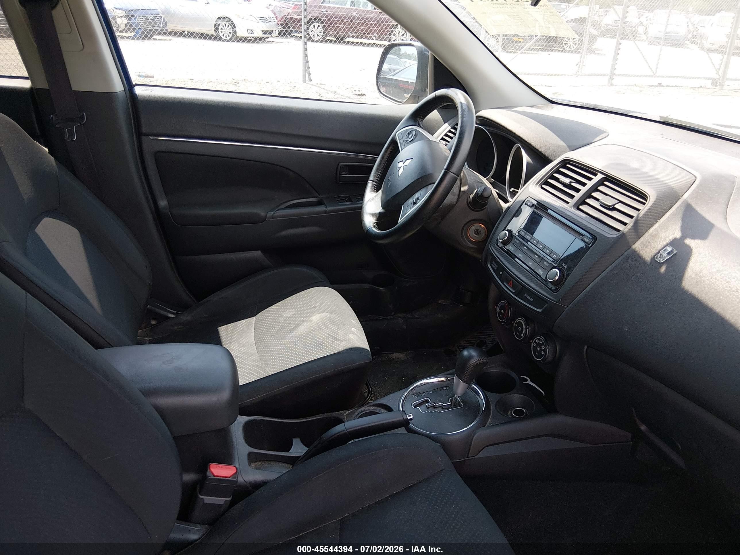 2015 Mitsubishi Outlander Sport Es Blue vin: 4A4AP3AW6FE041225