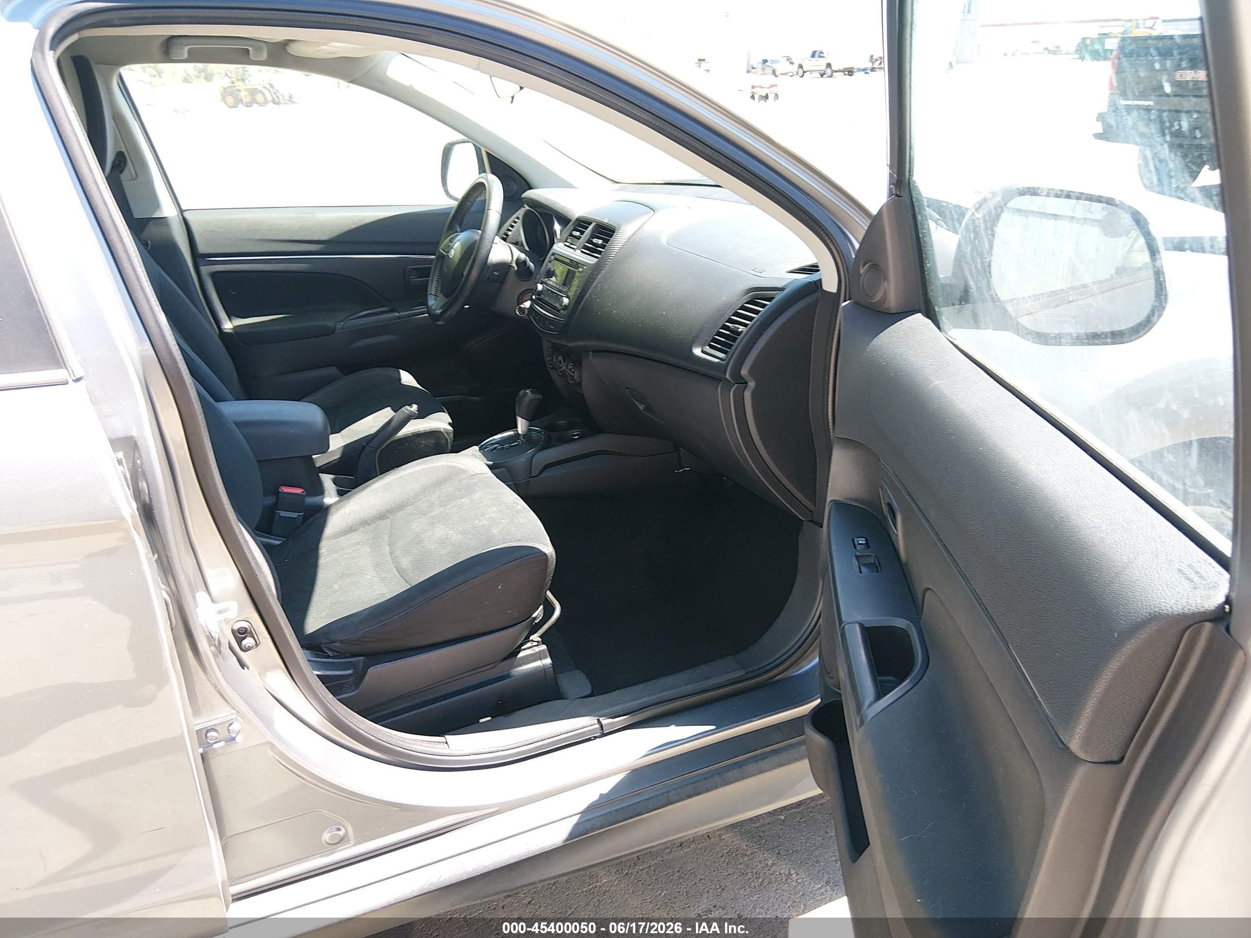 2015 Mitsubishi Outlander Sport Es Gray vin: 4A4AP3AW7FE024420