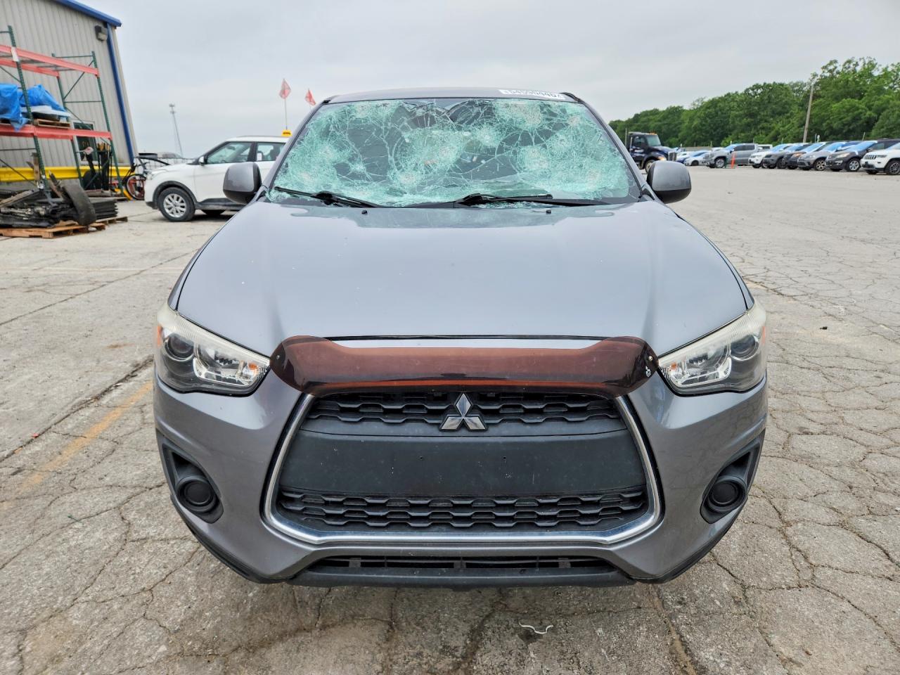 2015 Mitsubishi Outlander Sport Es Silver vin: 4A4AP3AW7FE037328