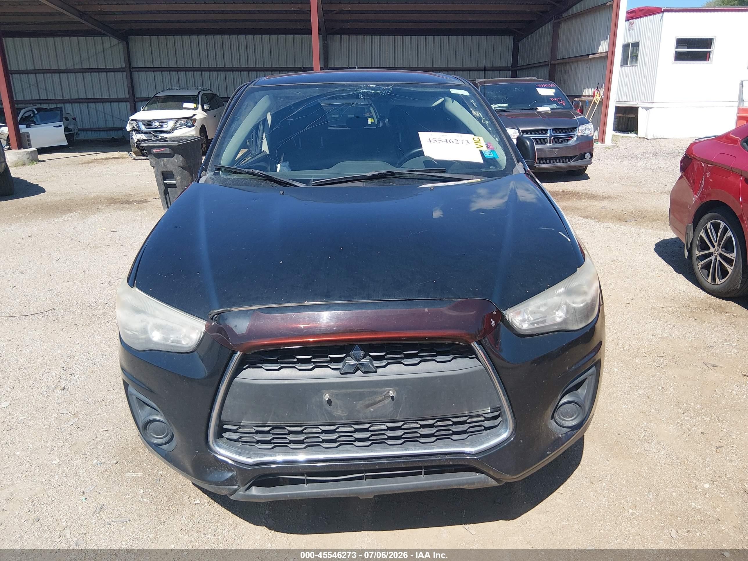 2015 Mitsubishi Outlander Sport Es Черный vin: 4A4AP3AW8FE043610