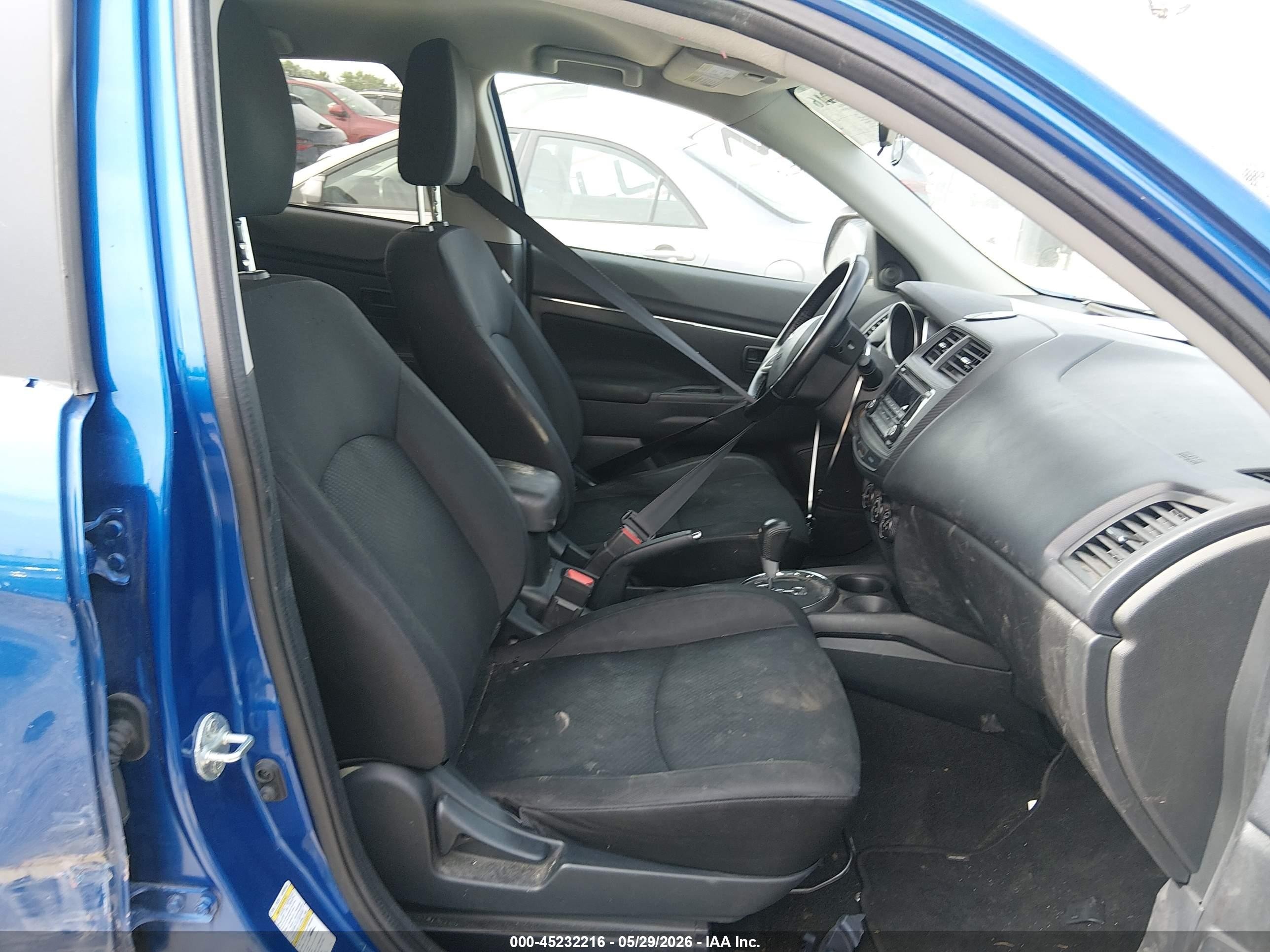 2015 Mitsubishi Outlander Sport Es Blue vin: 4A4AP3AW8FE052713