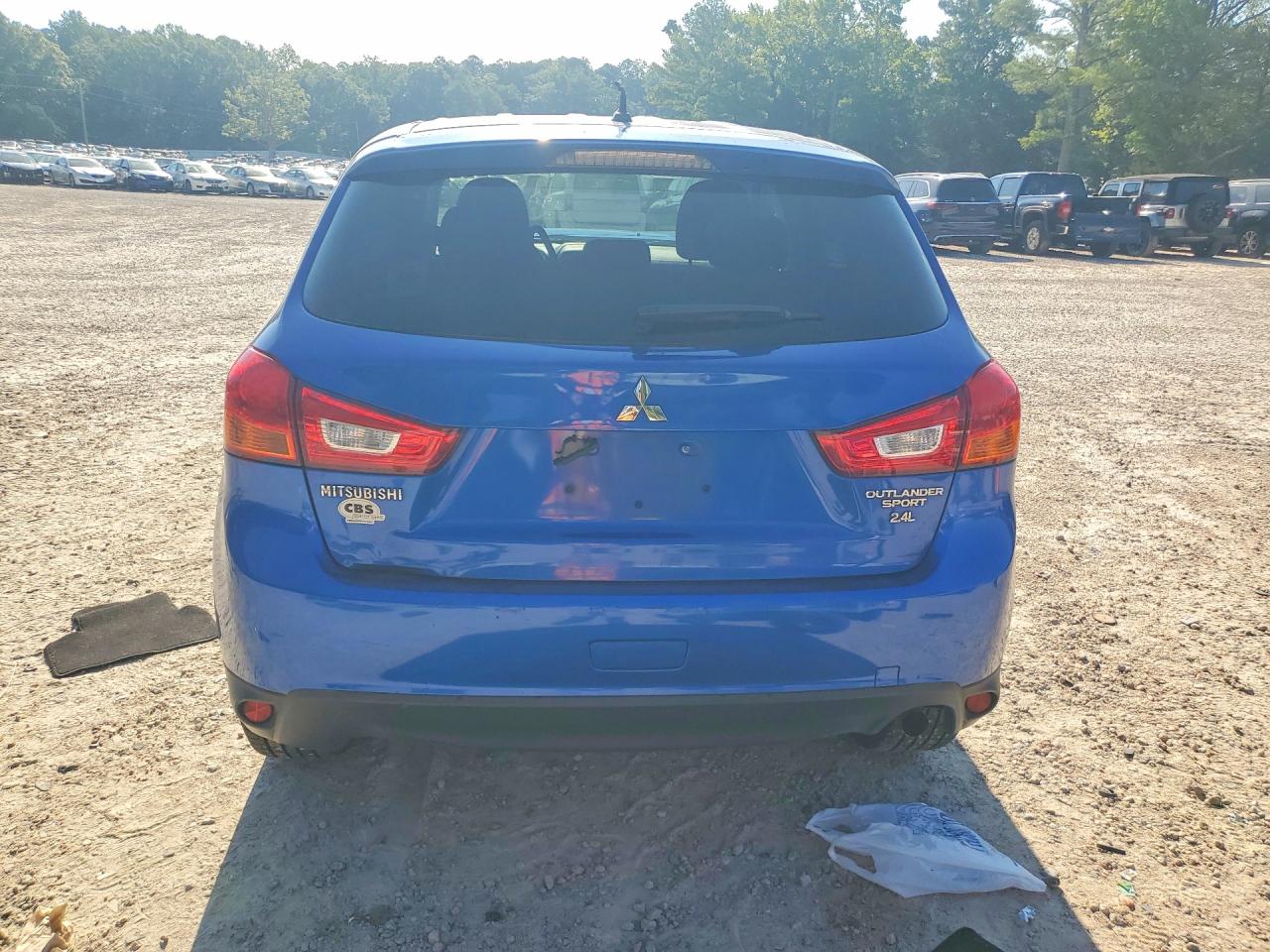 2015 Mitsubishi Outlander Sport Es Blue vin: 4A4AP3AWXFE026470