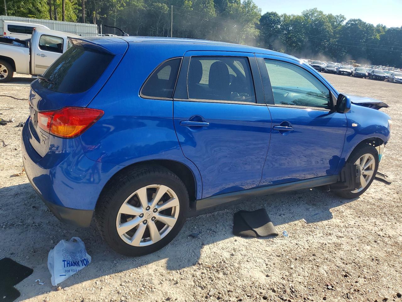 2015 Mitsubishi Outlander Sport Es Blue vin: 4A4AP3AWXFE026470
