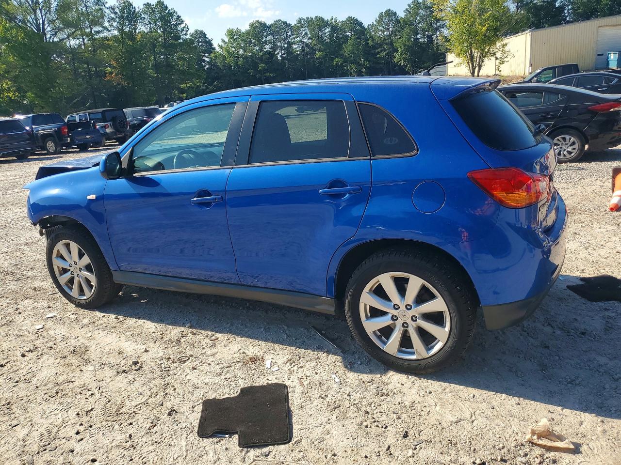 2015 Mitsubishi Outlander Sport Es Blue vin: 4A4AP3AWXFE026470