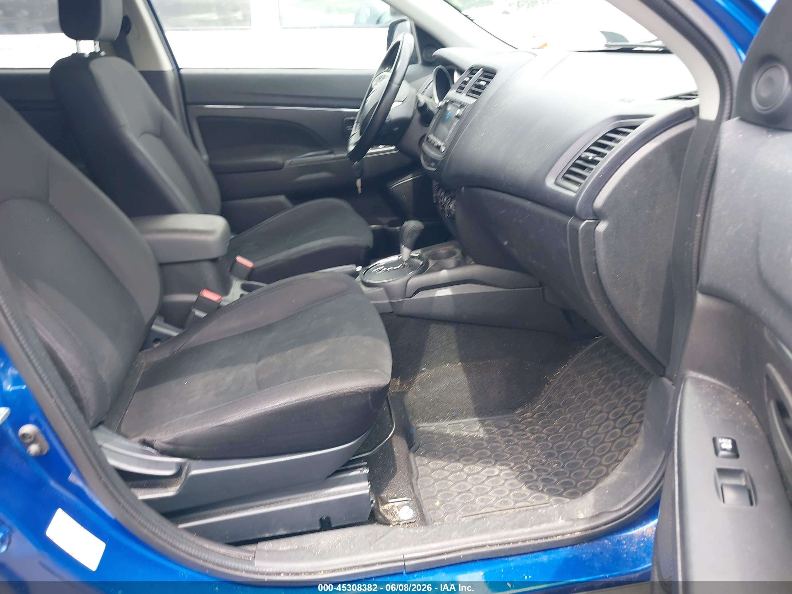 2015 Mitsubishi Outlander Sport Es Blue vin: 4A4AP3AWXFE032575