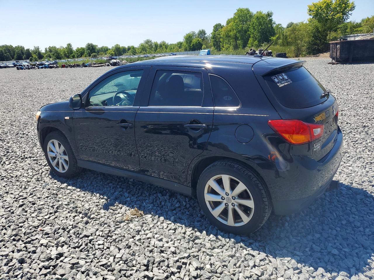 2015 Mitsubishi Outlander Sport Se Черный vin: 4A4AP4AU0FE055397